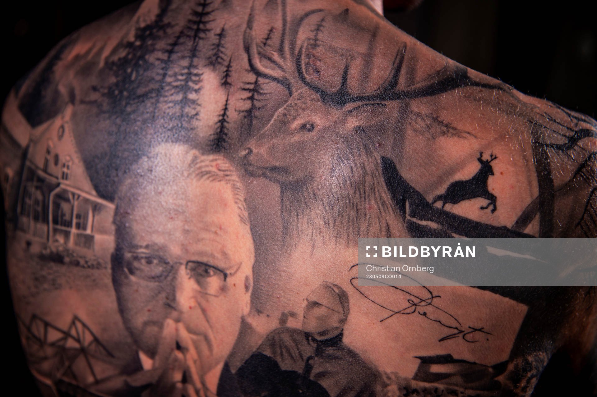 Bengt Madsens barnbarn Tristan vann en tatueringstävling