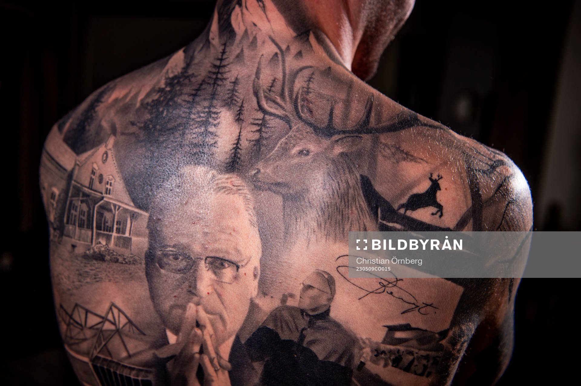 Bengt Madsens barnbarn Tristan vann en tatueringstävling