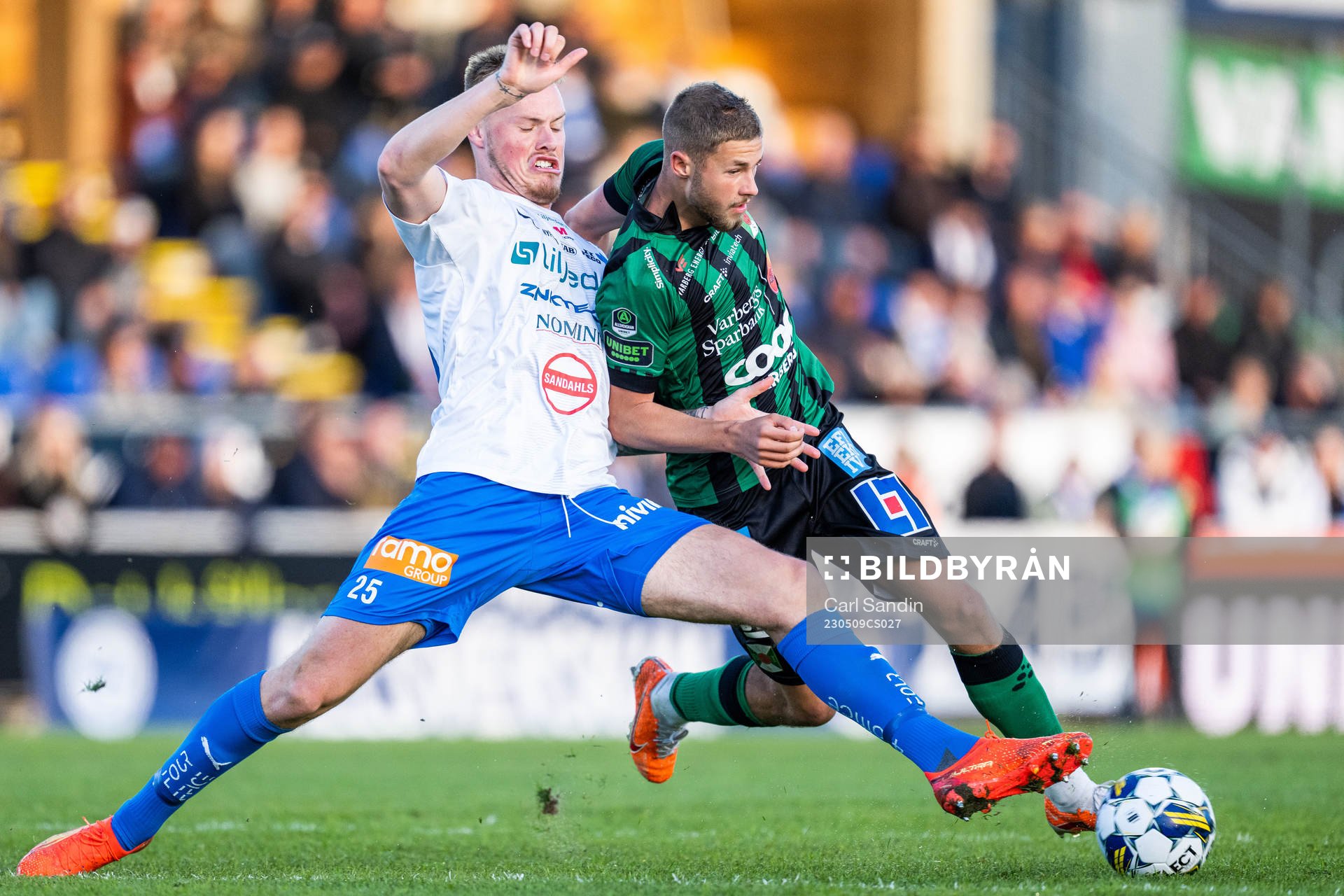 Värnamos Victor Eriksson och Varbergs Oliver Alfonsi
