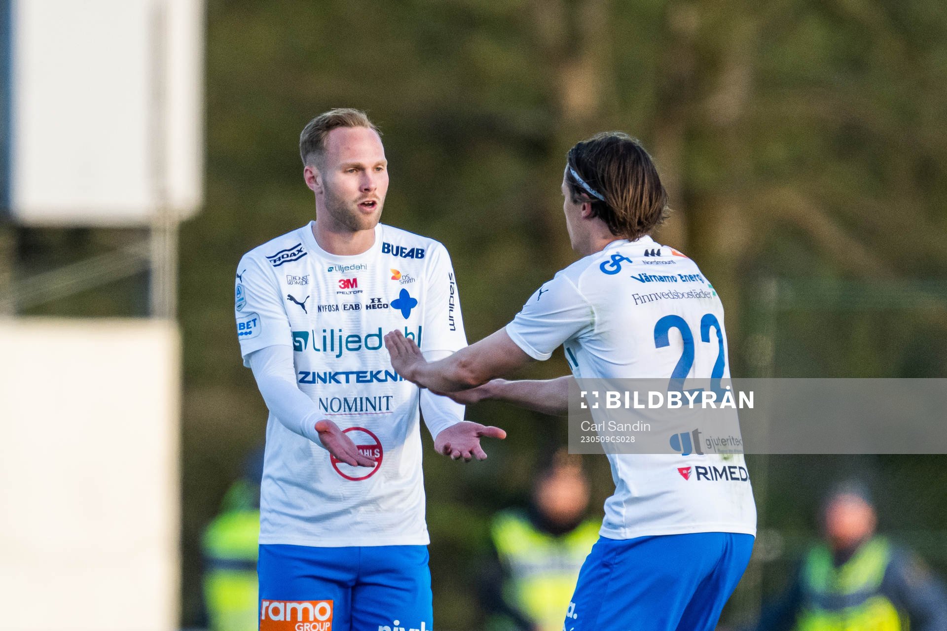 Värnamos Gustav Engvall jublar