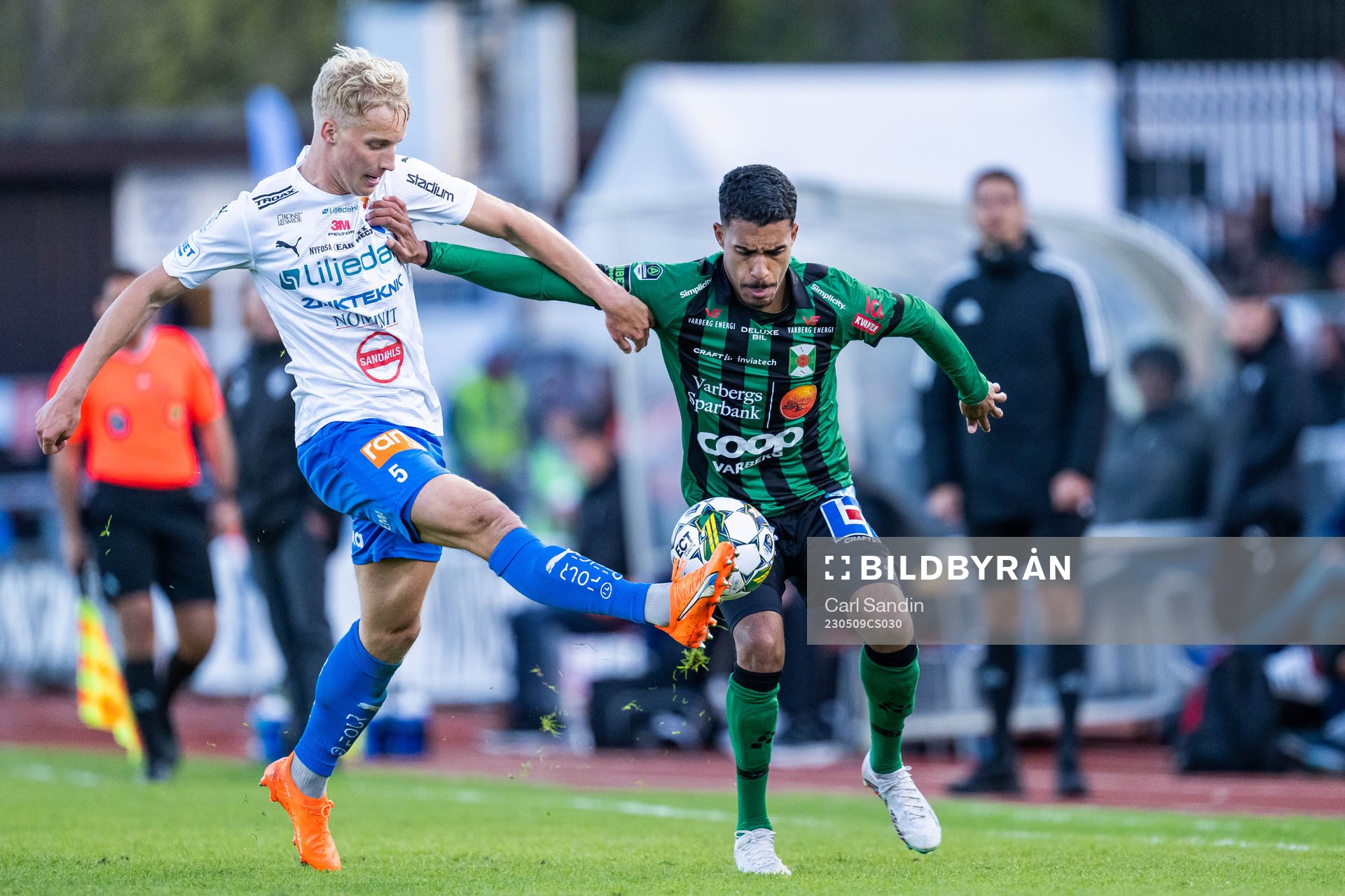 Värnamos Victor Larsson och Varbergs Eliton Pardinho