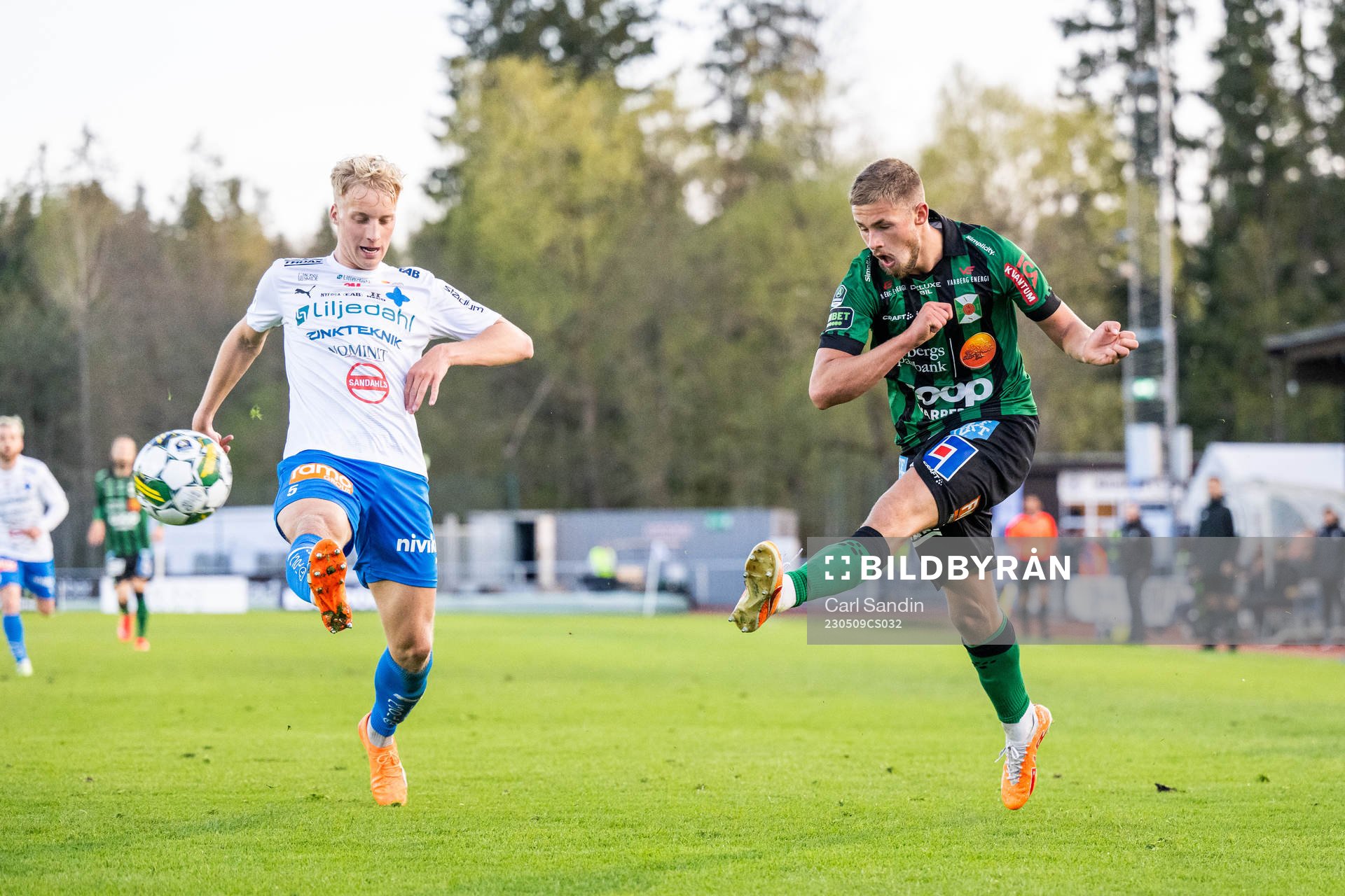 Värnamos Victor Larsson och Varbergs Oliver Alfonsi
