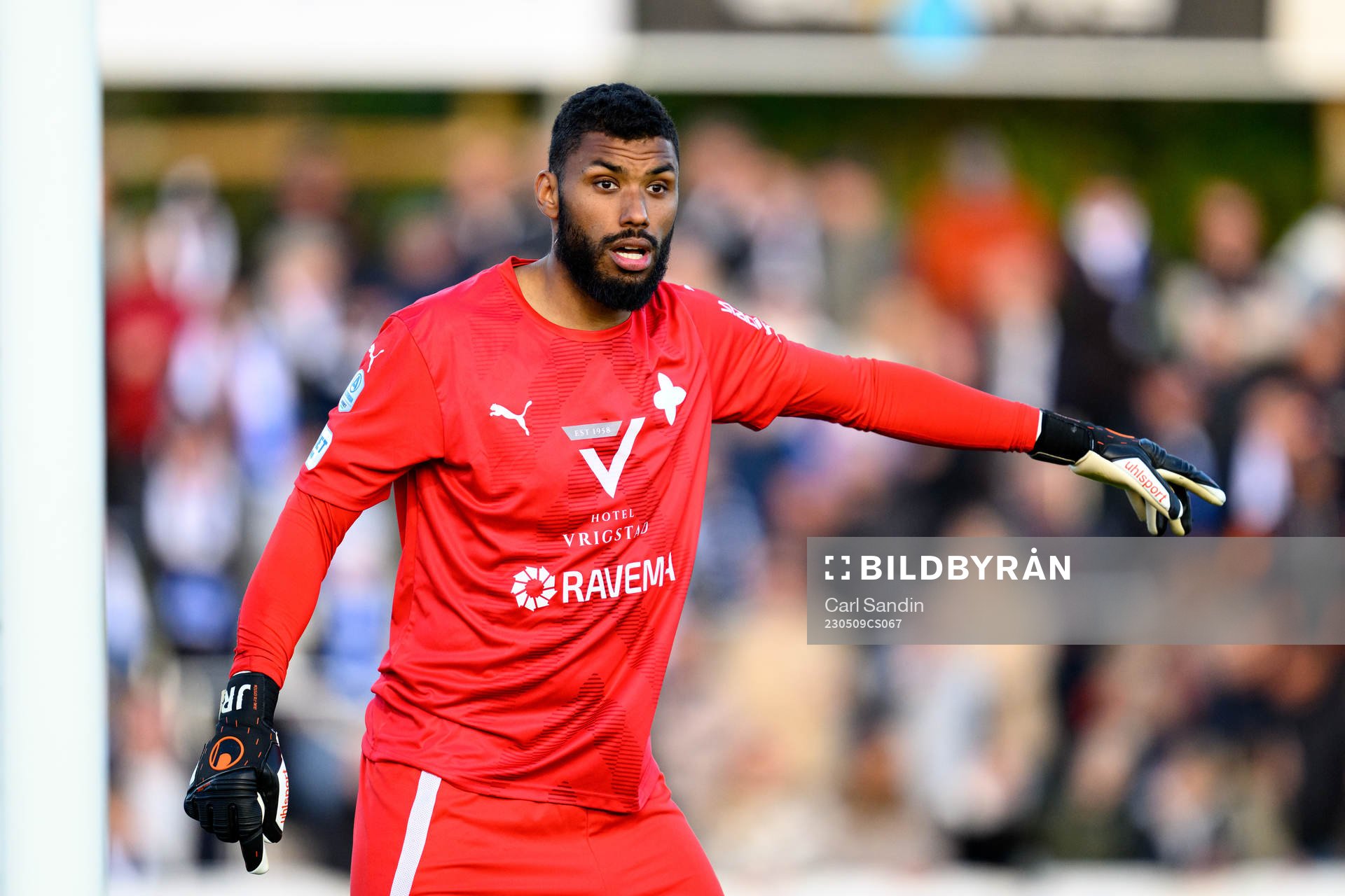 Värnamos målvakt Jonathan Ursin Rasheed