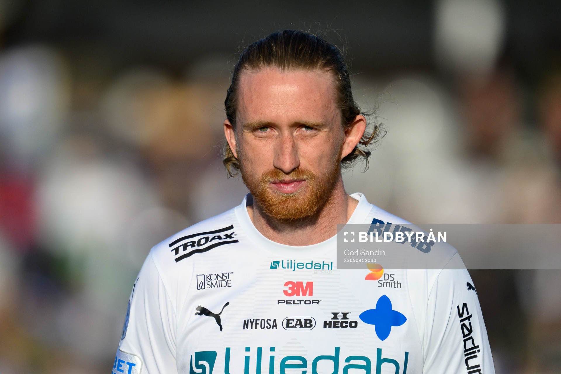 Värnamos Hampus Näsström vid lineup innan