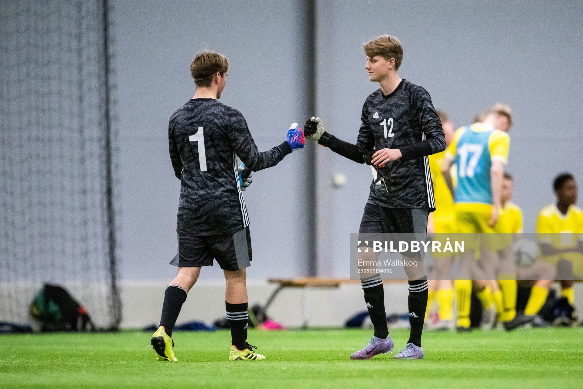 Målvakt Fabian Lindberg och målavkt Ludvig Rönnberg