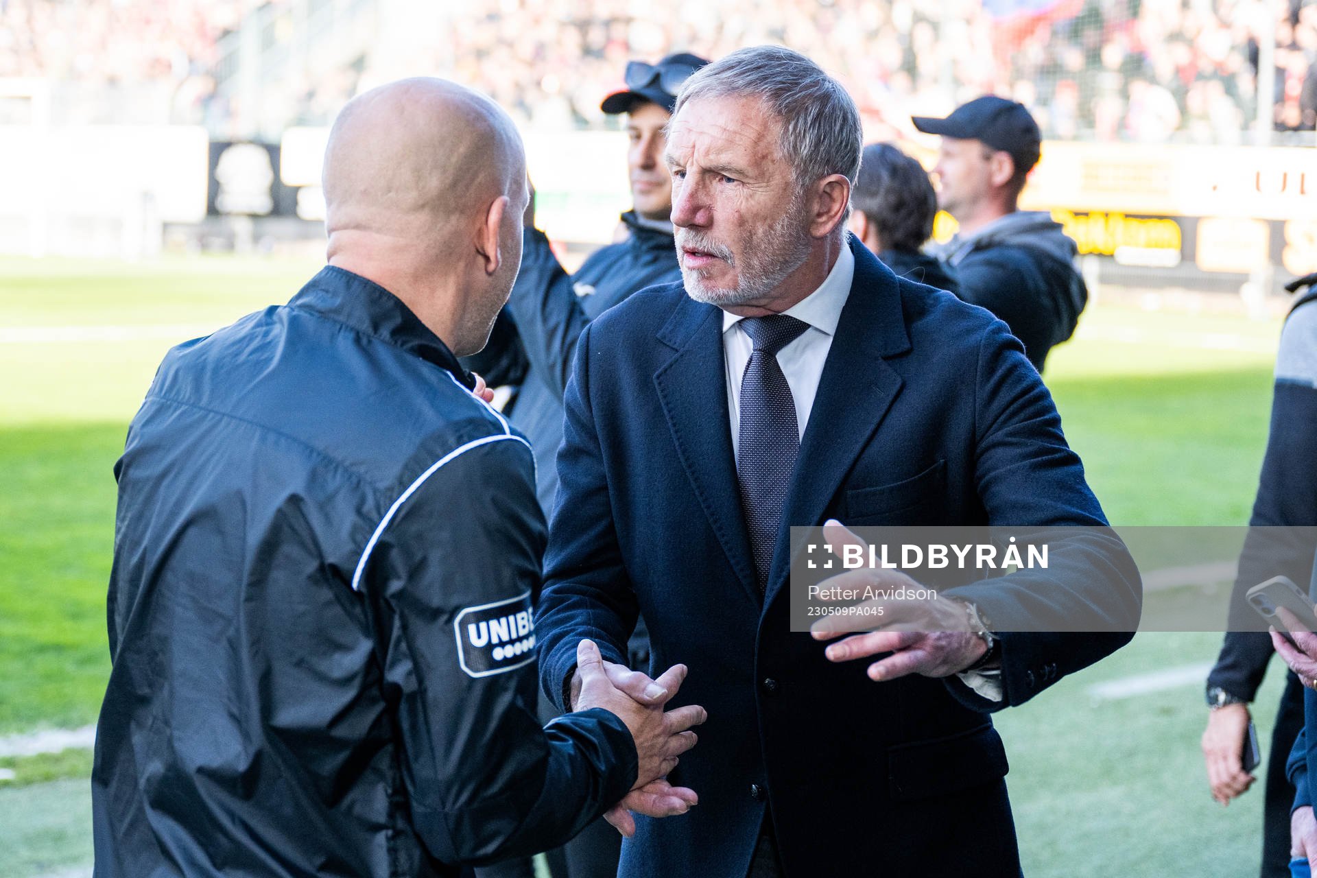 Landskronas tränare Billy Magnusson och Helsingborgs
