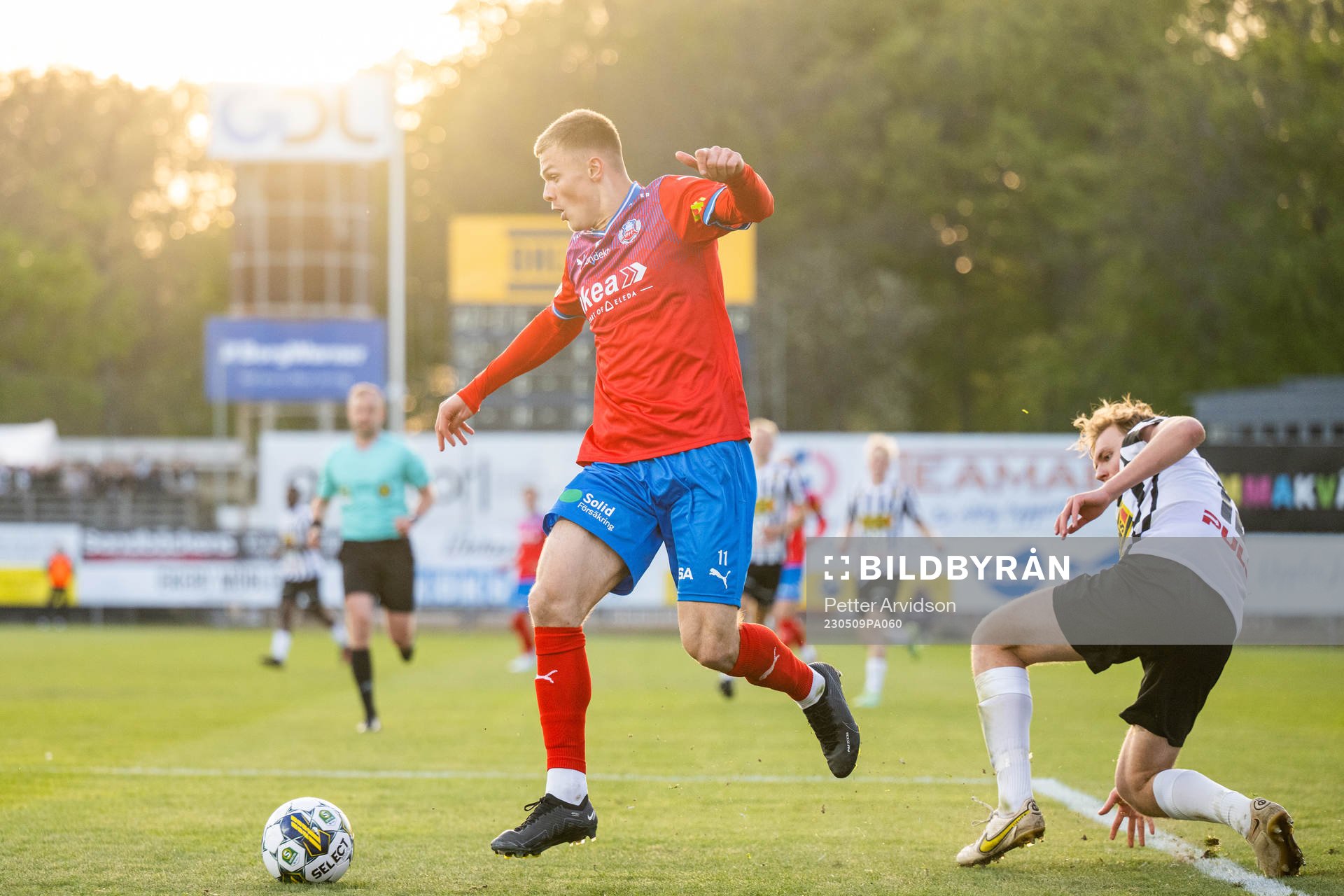 Helsingborgs Erik Ring och Landskronas Melker Jonsson