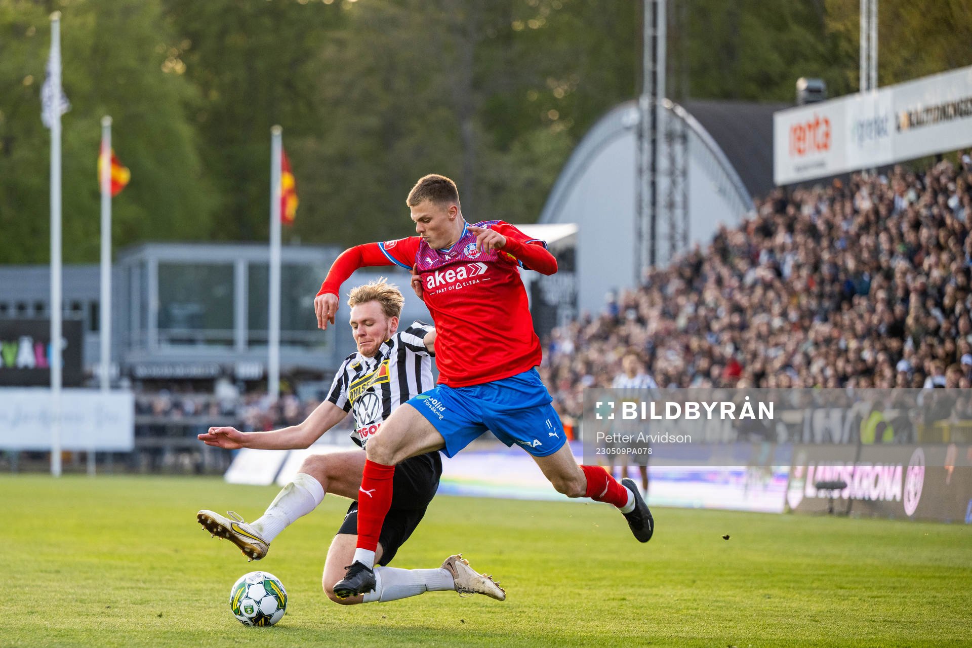 Landskronas Melker Jonsson och Helsingborgs Erik Ring