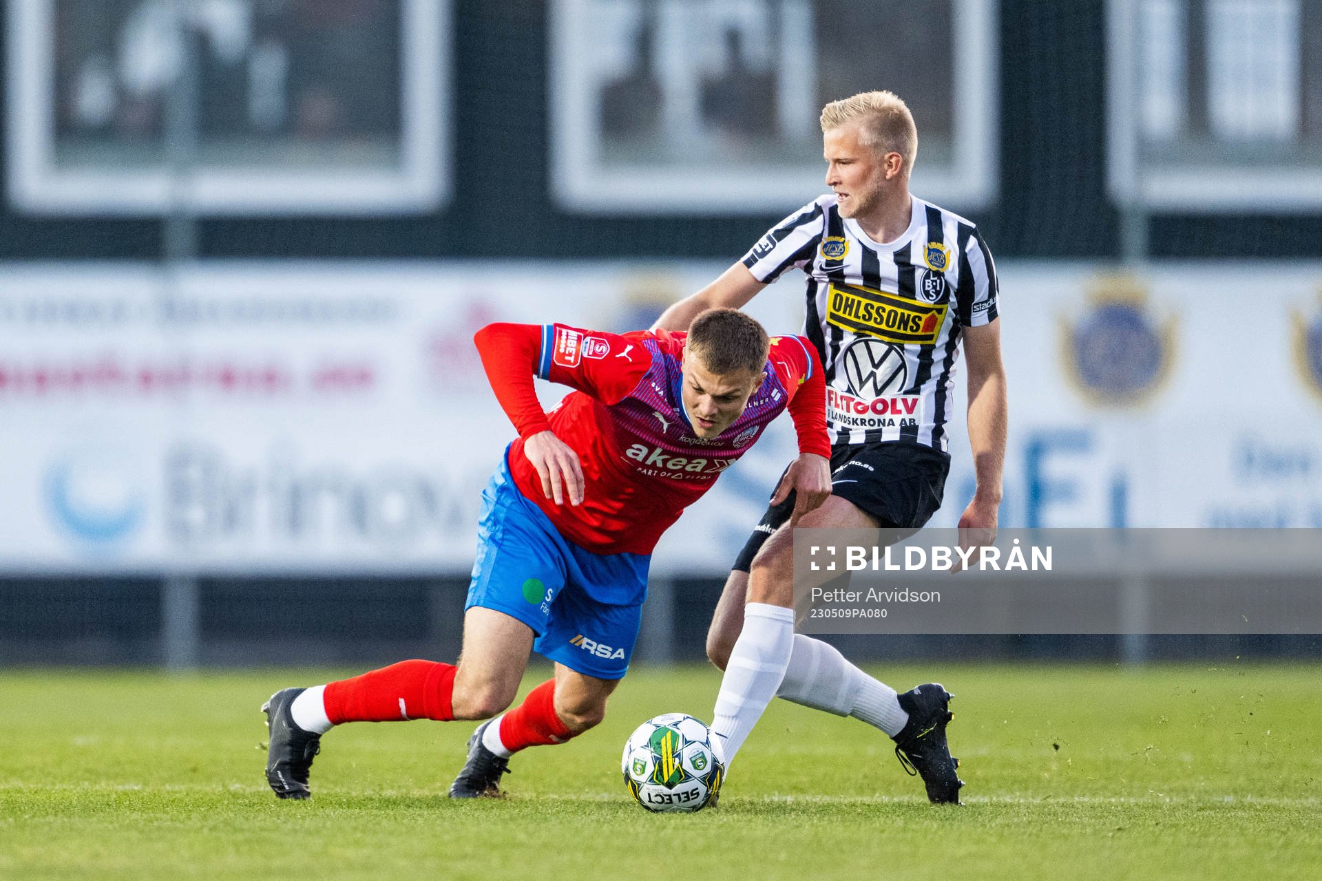Helsingborgs Erik Ring och Landskronas Johan Rapp