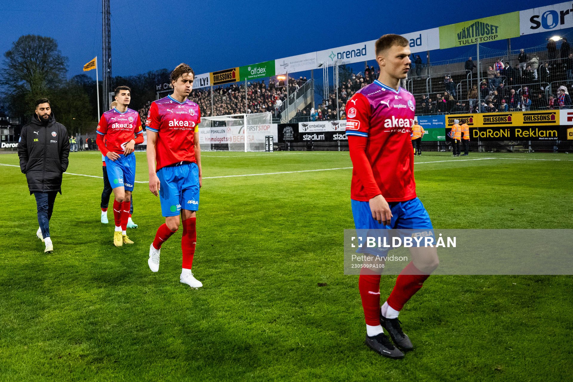 Helsingborgs Amar Muhsin, Thomas Rogne och Erik Ring deppar