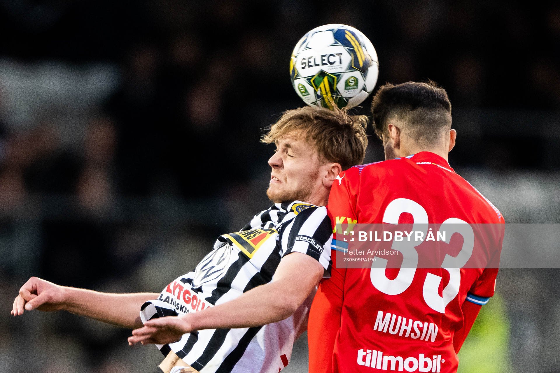 Landskronas Melker Jonsson och Helsingborgs Amar Muhsin