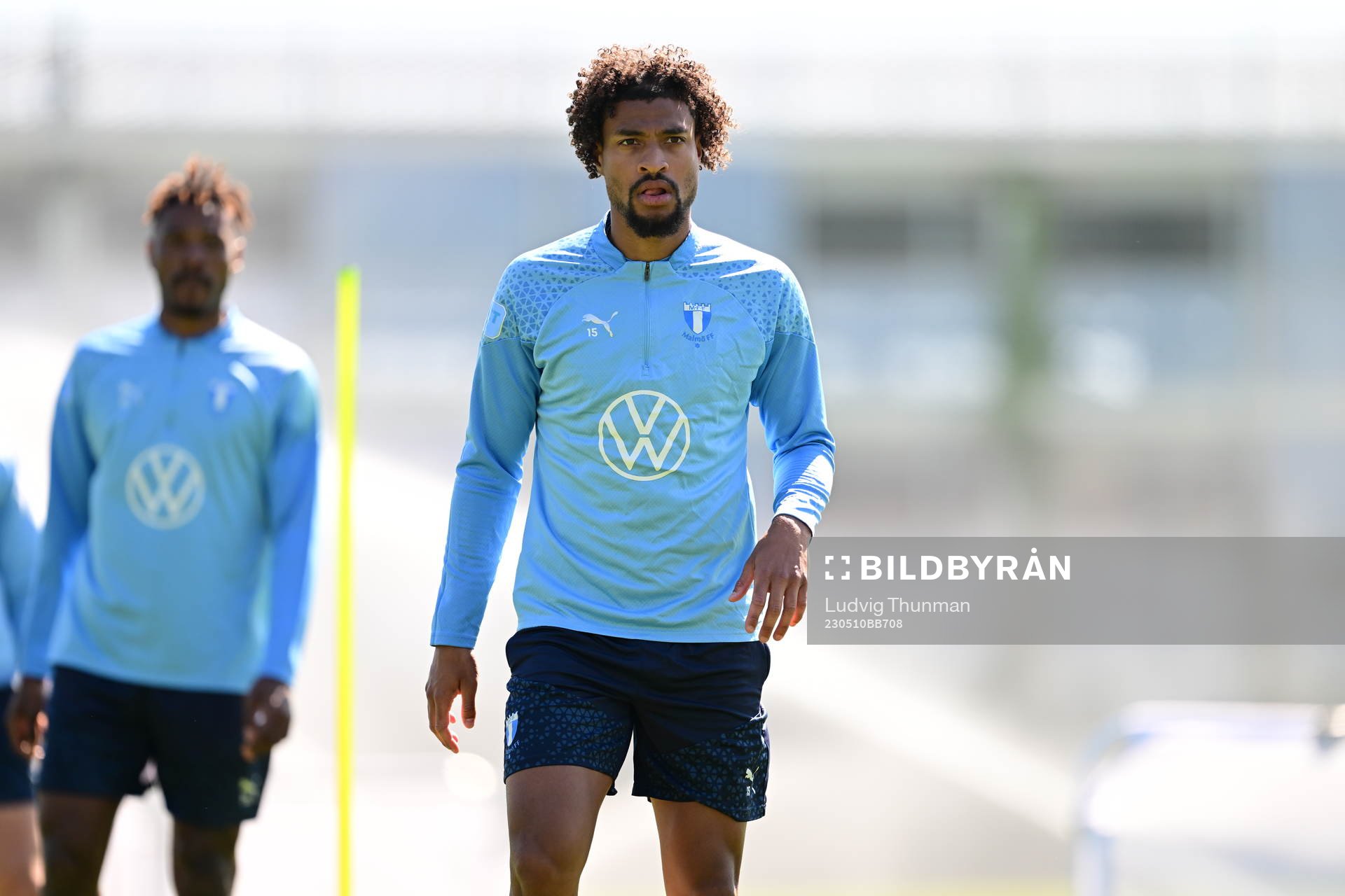 Under en träning med Malmö FF