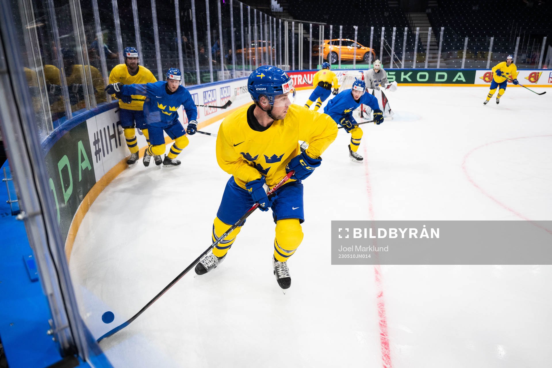 Christian Folin of Sweden at a practice session