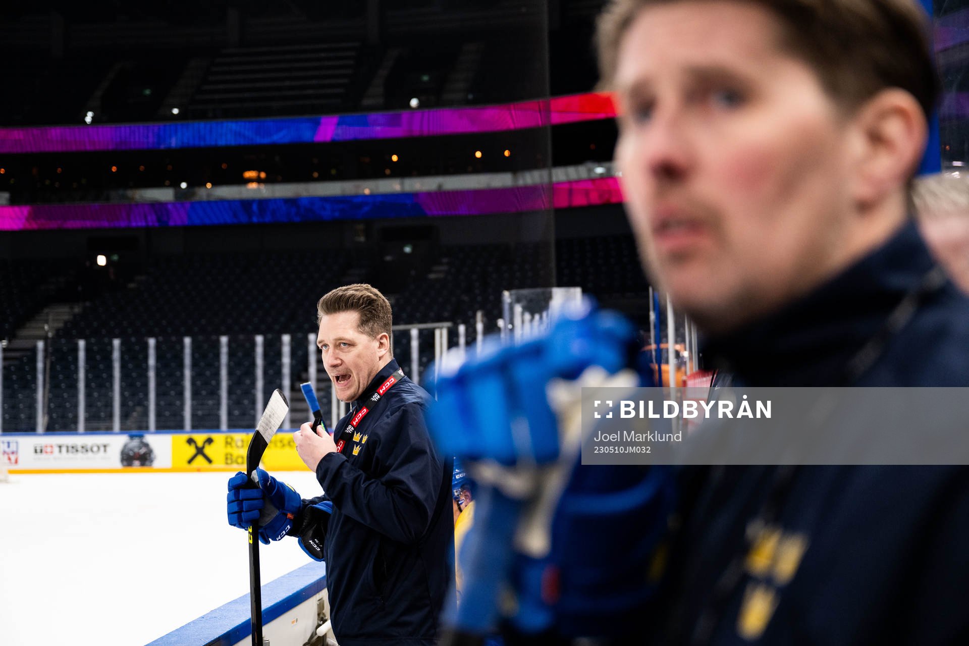 Head coach Sam Hallam and assistant coach Stefan Klockare