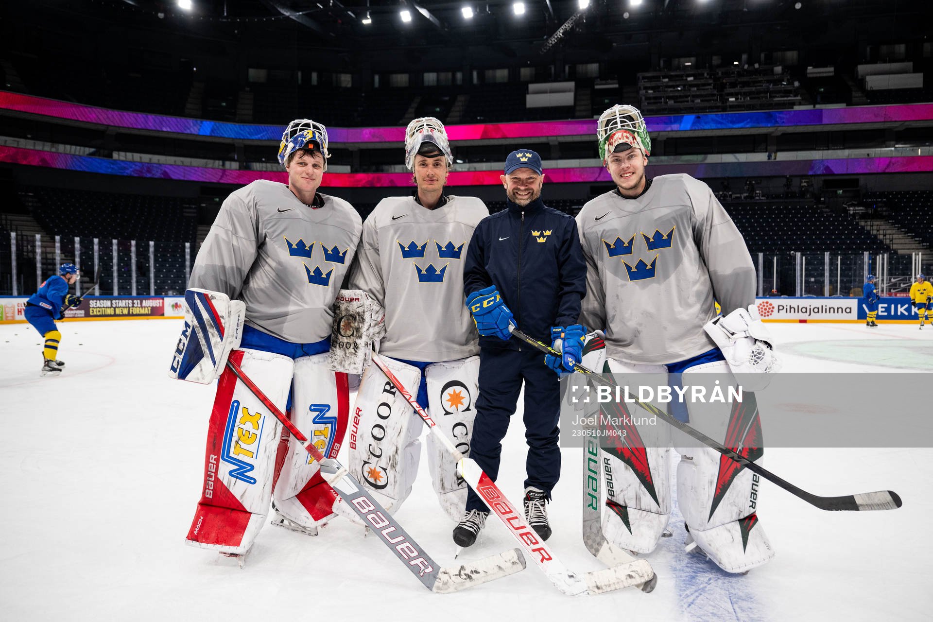 Goaltender Lars Johansson, goaltender Jacob Johansson,