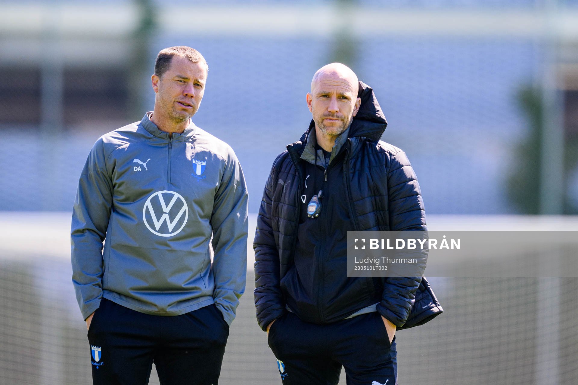 Malmö FFs sportchef Daniel Andersson och tränare Henrik