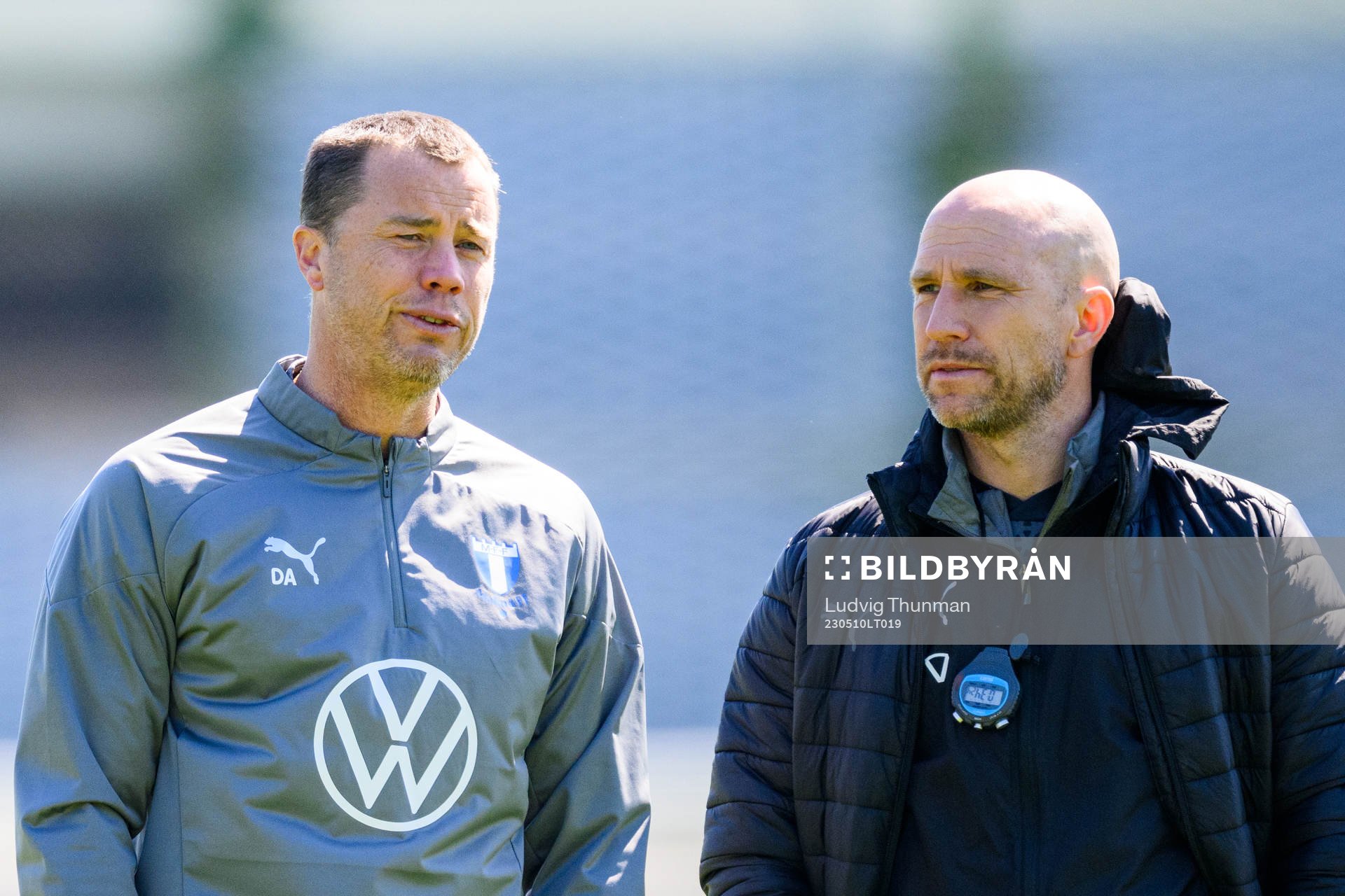 Sportchef Daniel Andersson och tränare Henrik Rydström