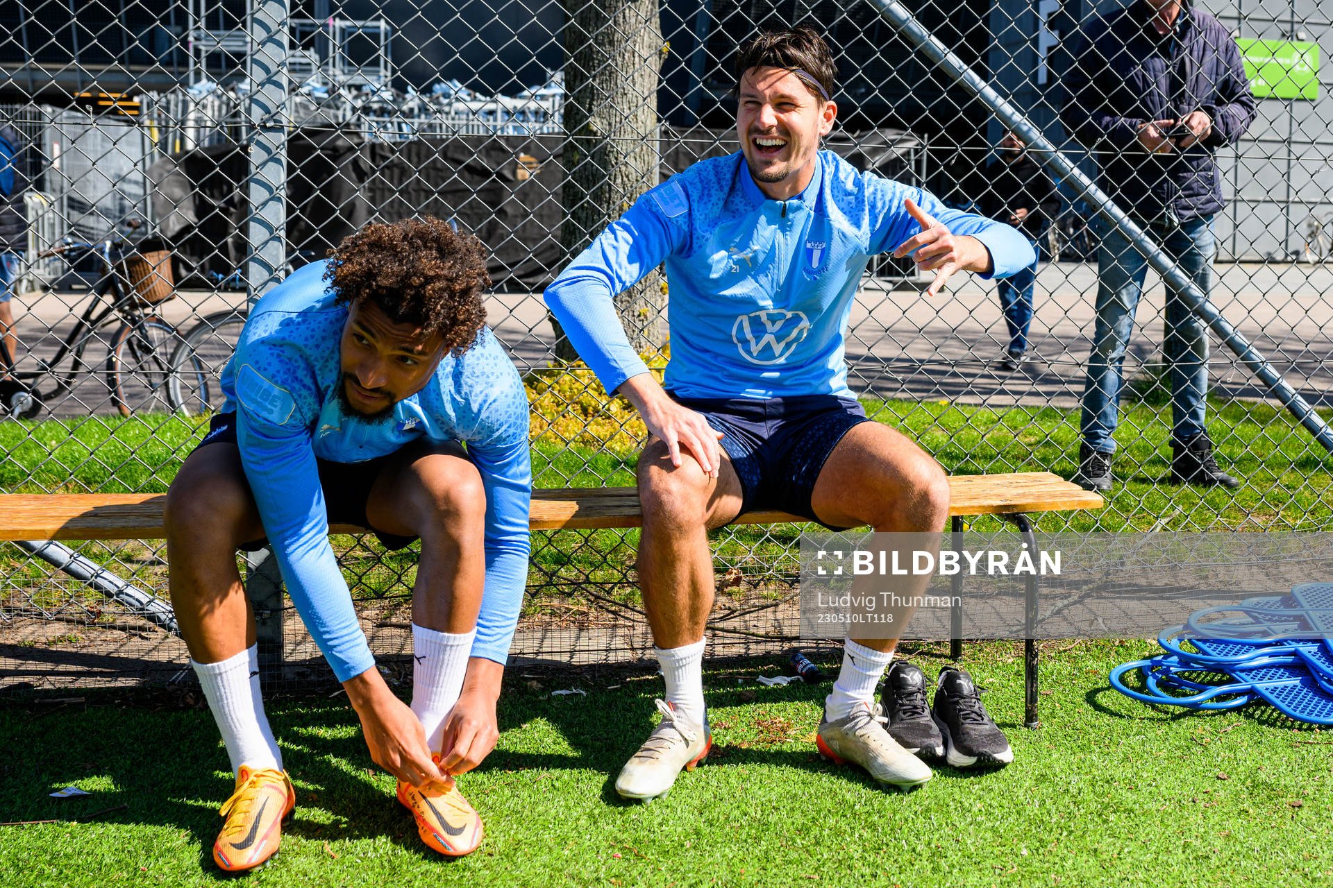 Joseph Ceesay och Stefano Vecchia