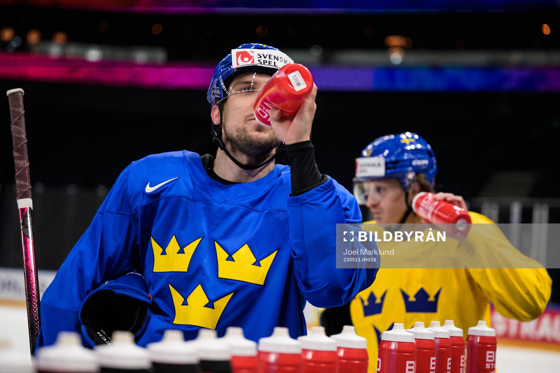 Henrik Tömmernes of Sweden at a practice session