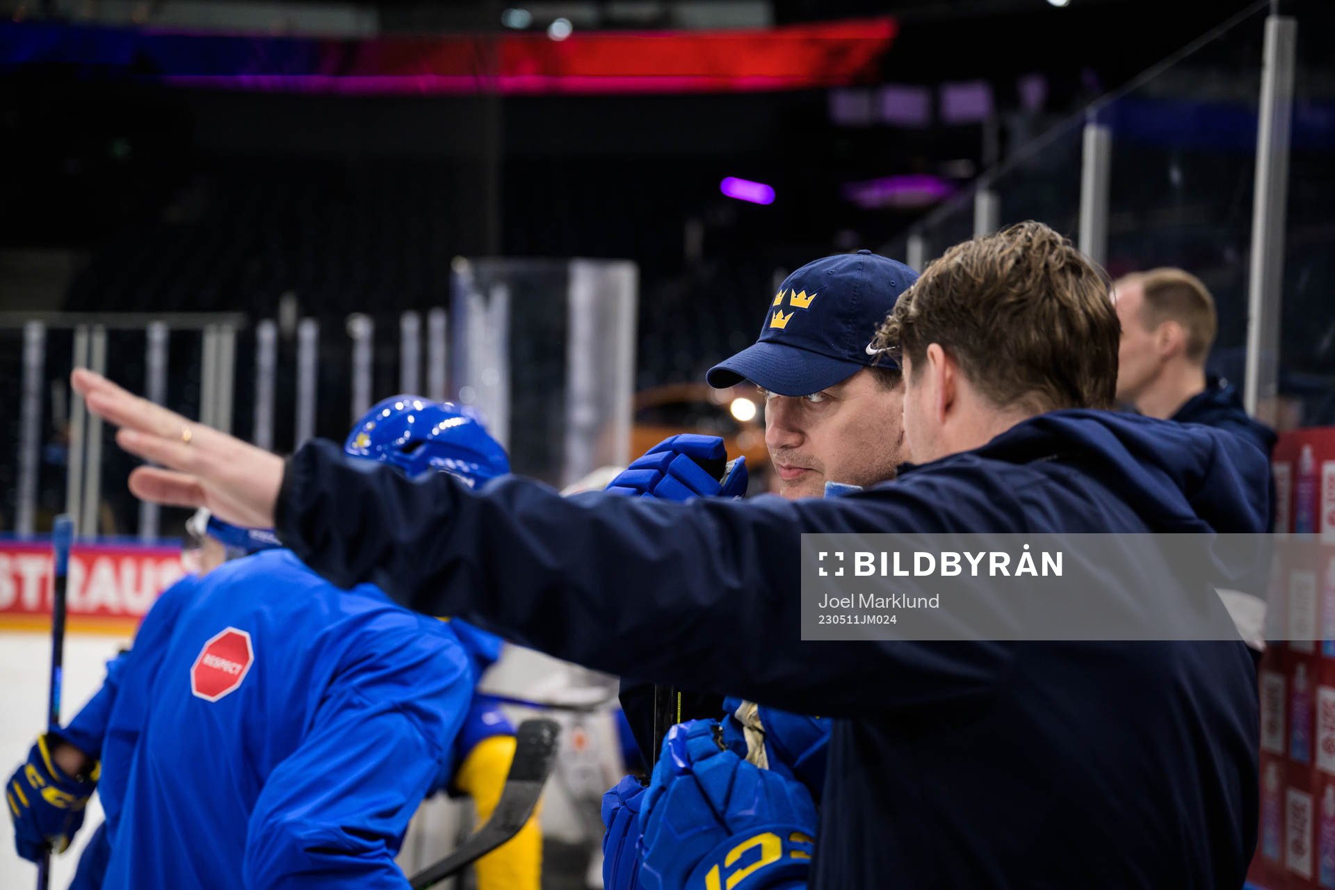 Head coach Sam Hallam and assistant coach Stefan Klockare