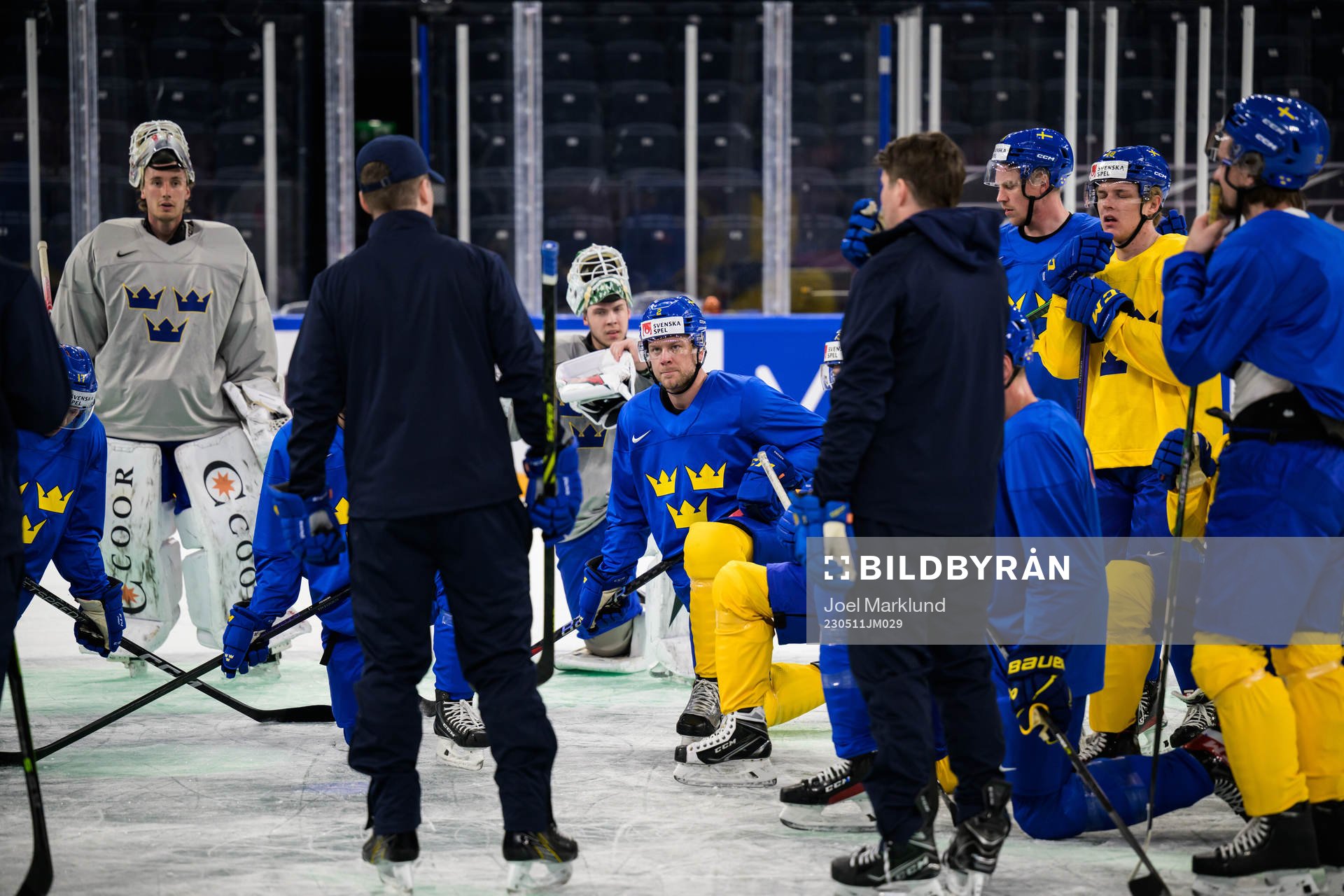 Christian Folin of Sweden at a practice session