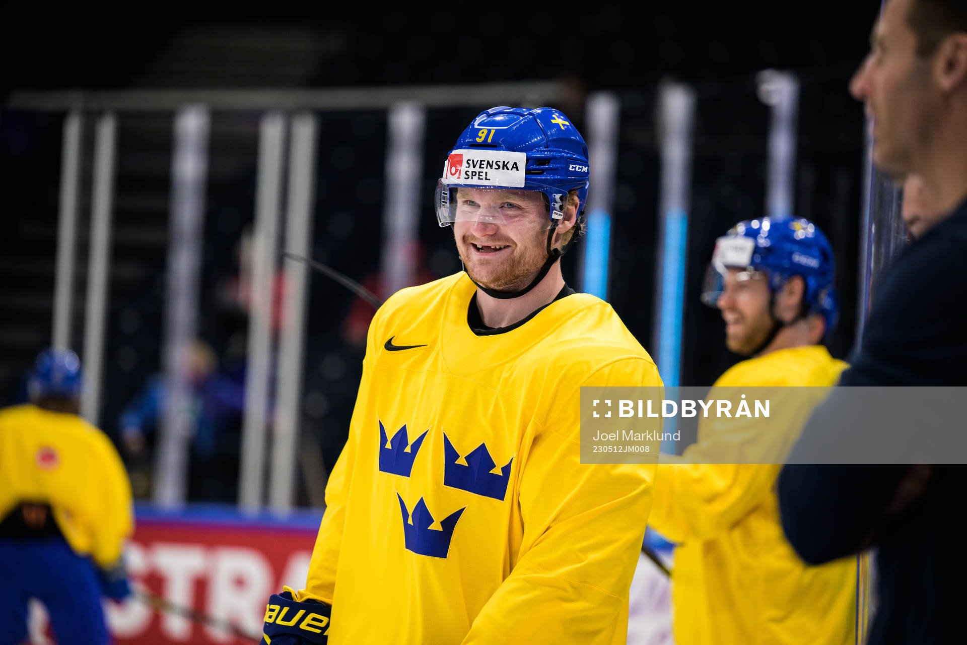 Carl Grundström of Sweden at a practice session