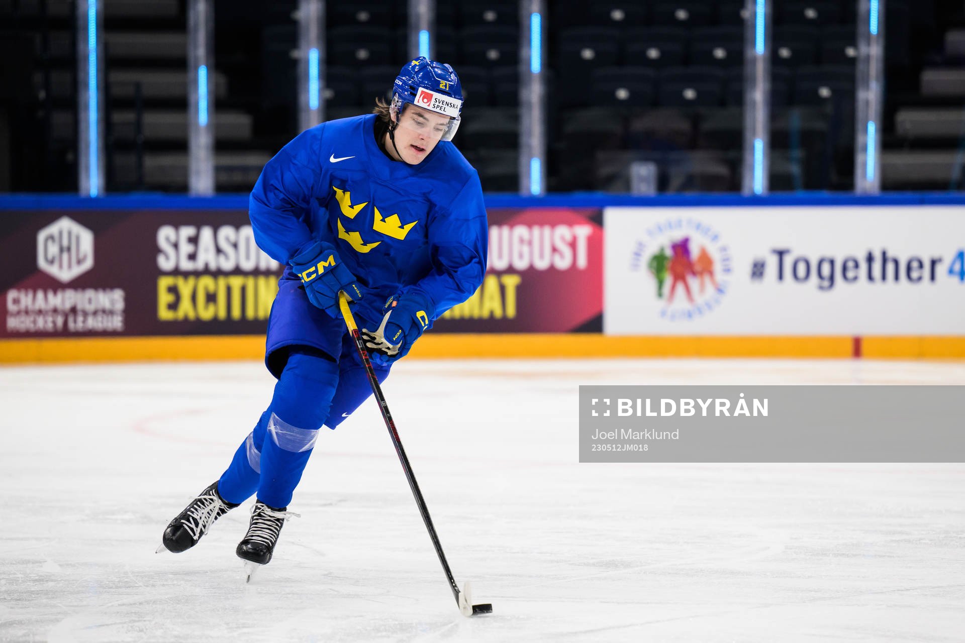 Leo Carlsson of Sweden at a practice session