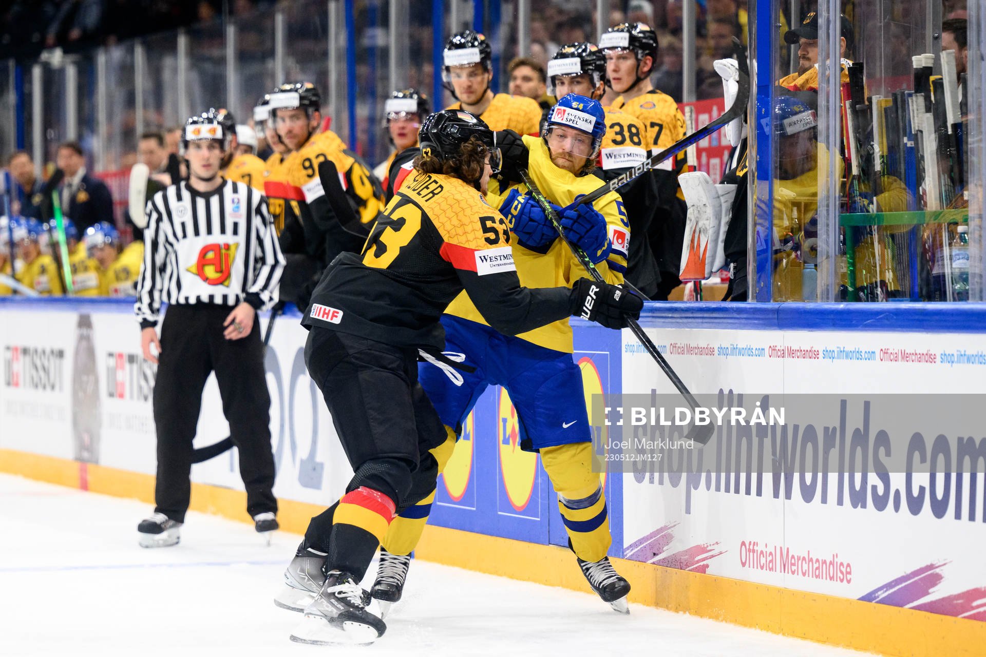 Moritz Seider of Germany and Anton Lindholm of Sweden