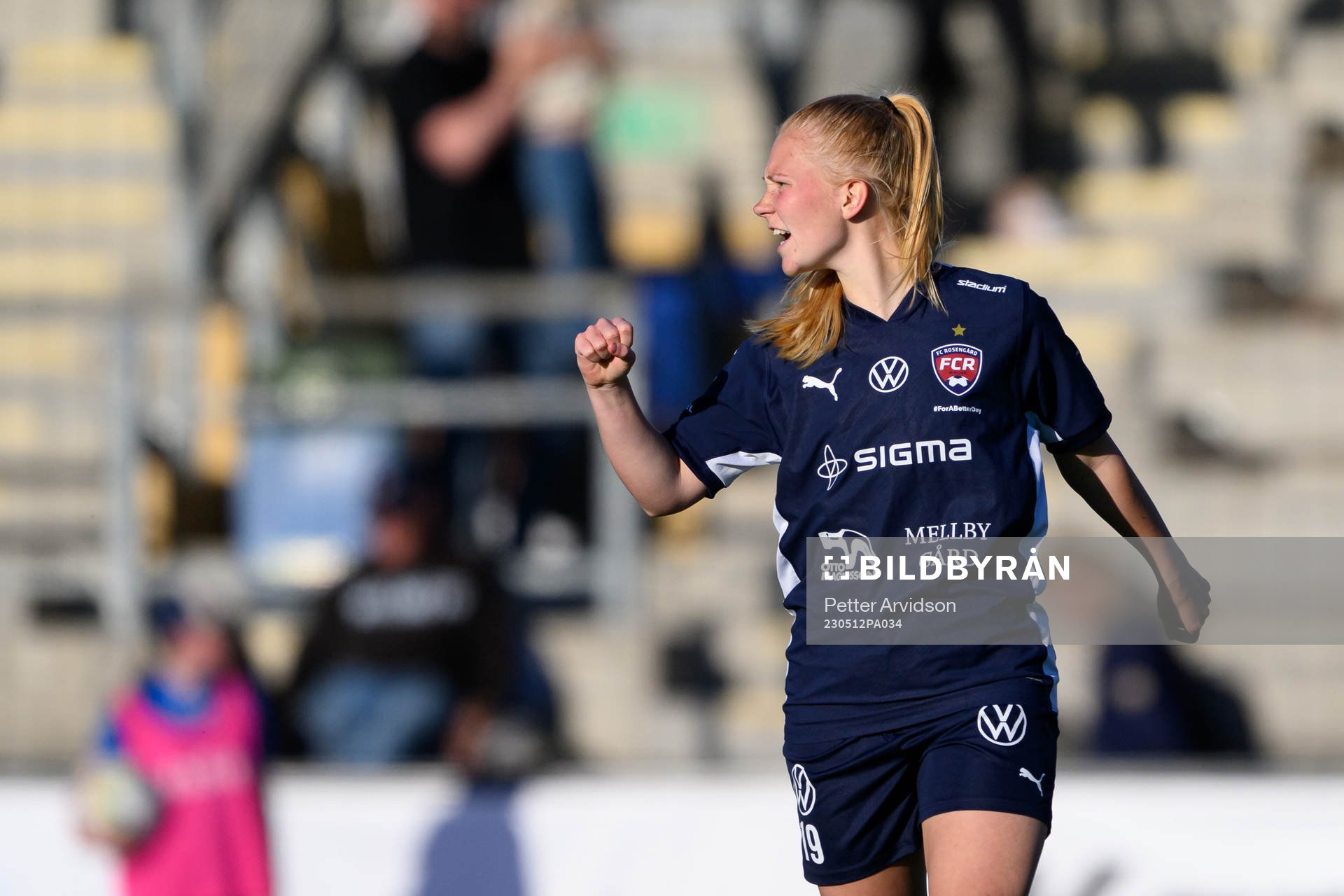 FC Rosengårds Sofie Bruun Bredgaard jublar