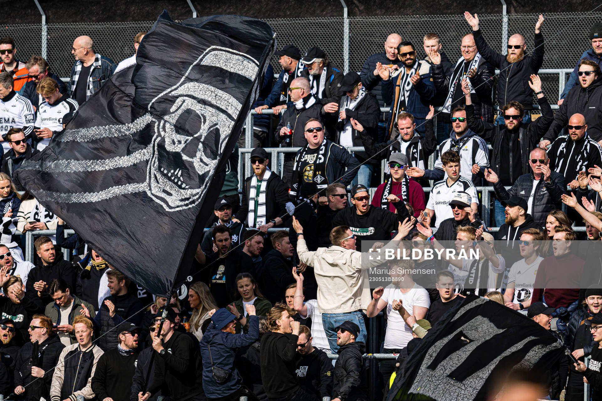 Spectators in the stands