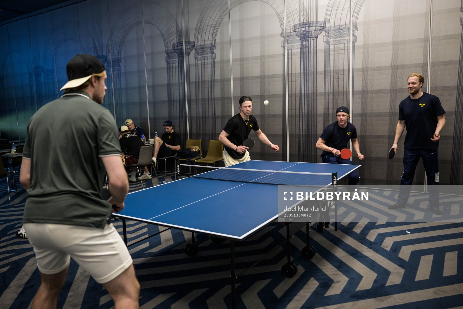 Jacob de la Rose, Jonatan Berggren, Alexander Nylander and