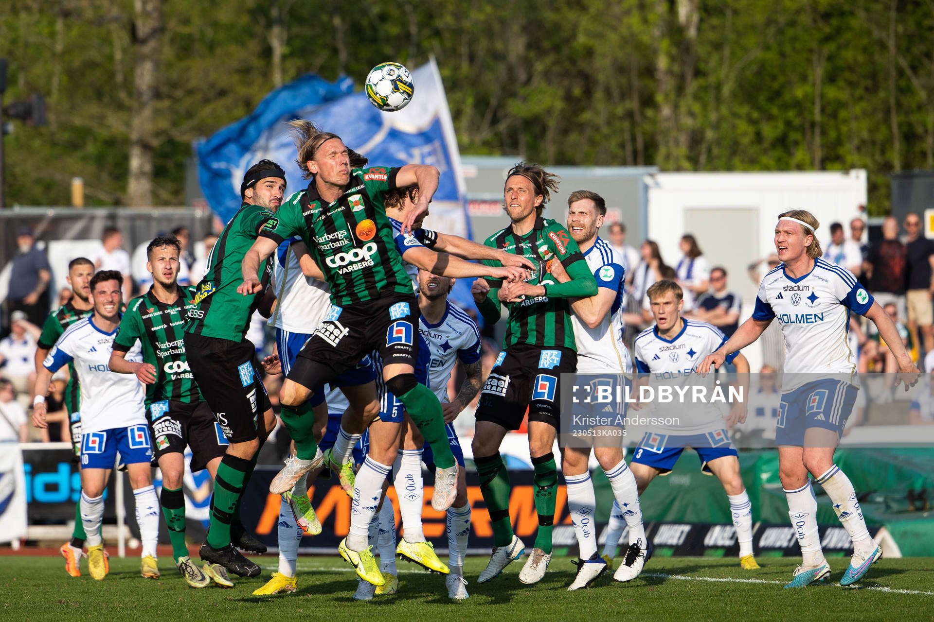 Varbergs Oliver Stanisic, Hampus Zackrisson och Joakim