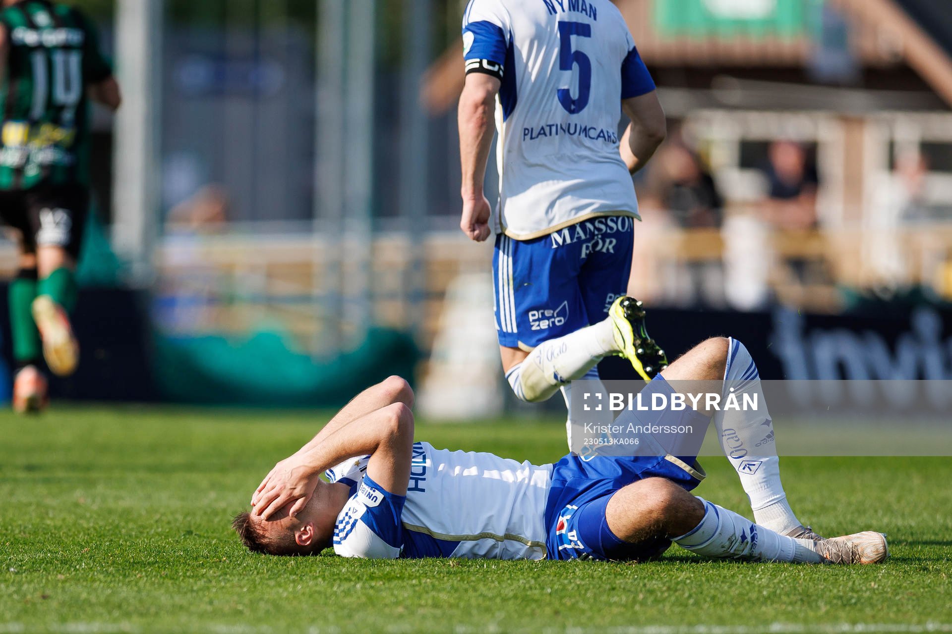 IFK Norrköpings Anton Eriksson har ont