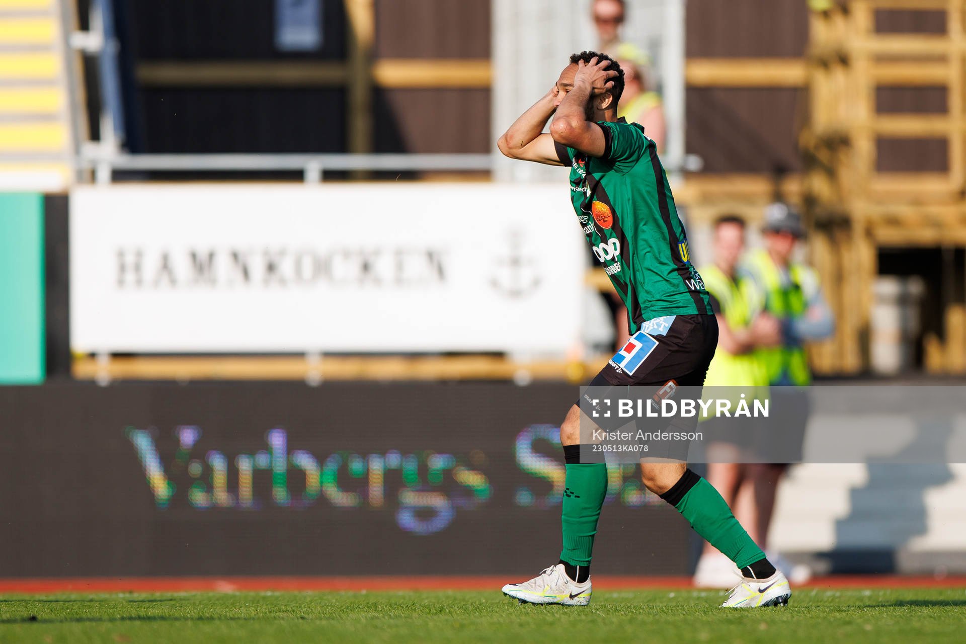 Varbergs Vinicius Nogueira de Oliveira reagerar
