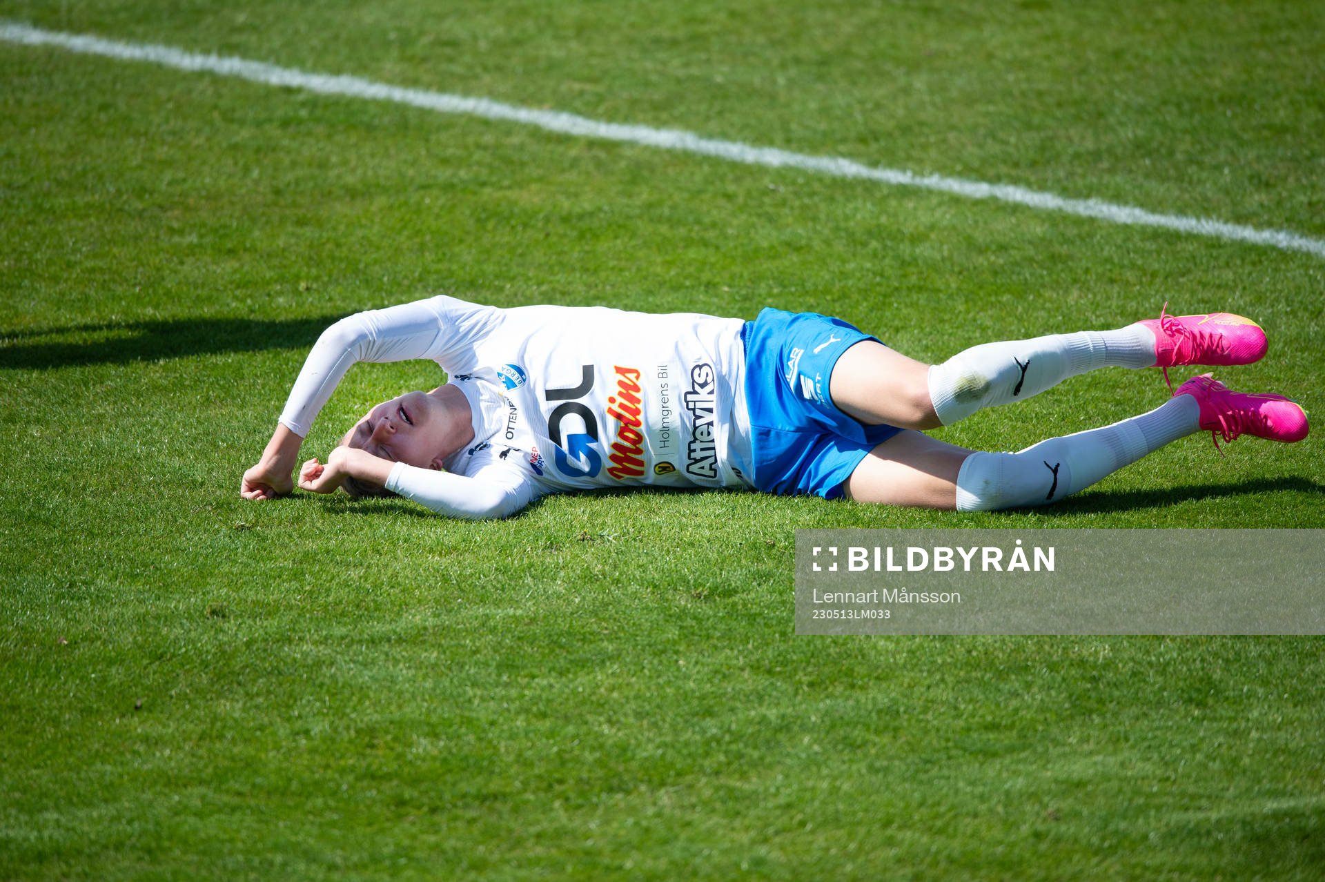 Skadad spelare i matchen i division 2 mellan IFK