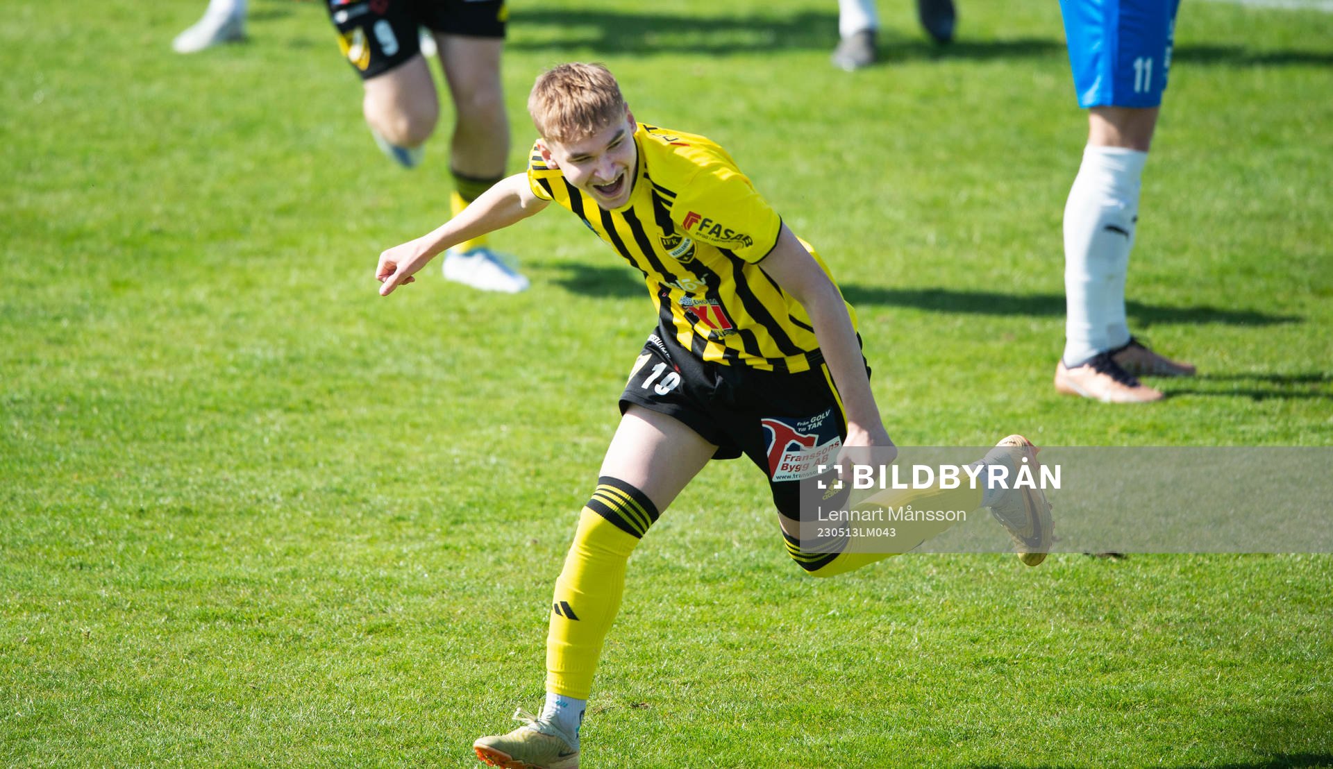 IFK Hässleholms inhoppare Amir Ramanovski har gjort 2-0 i