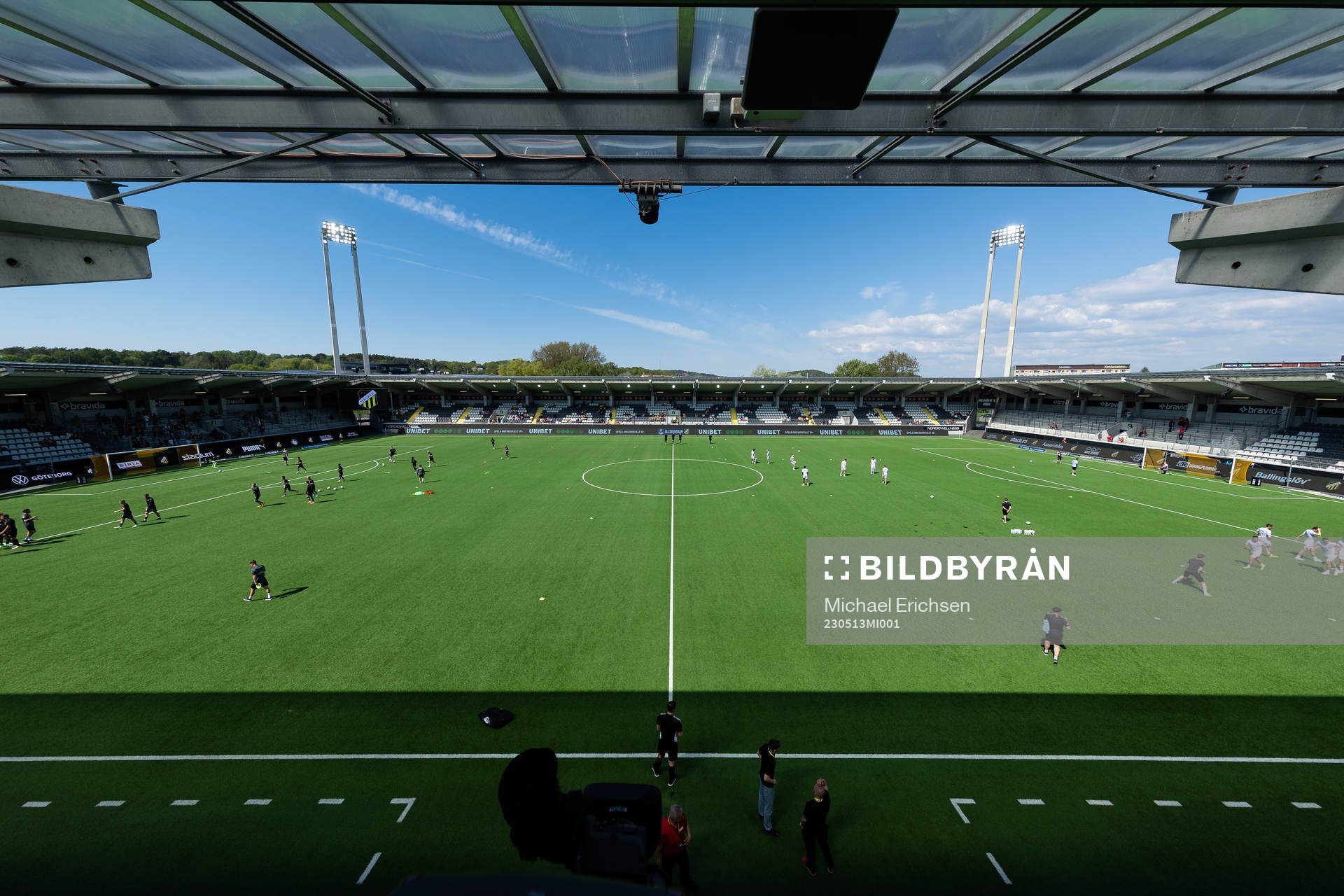 Bravida Arena innan fotbollsmatchen i Allsvenskan mellan