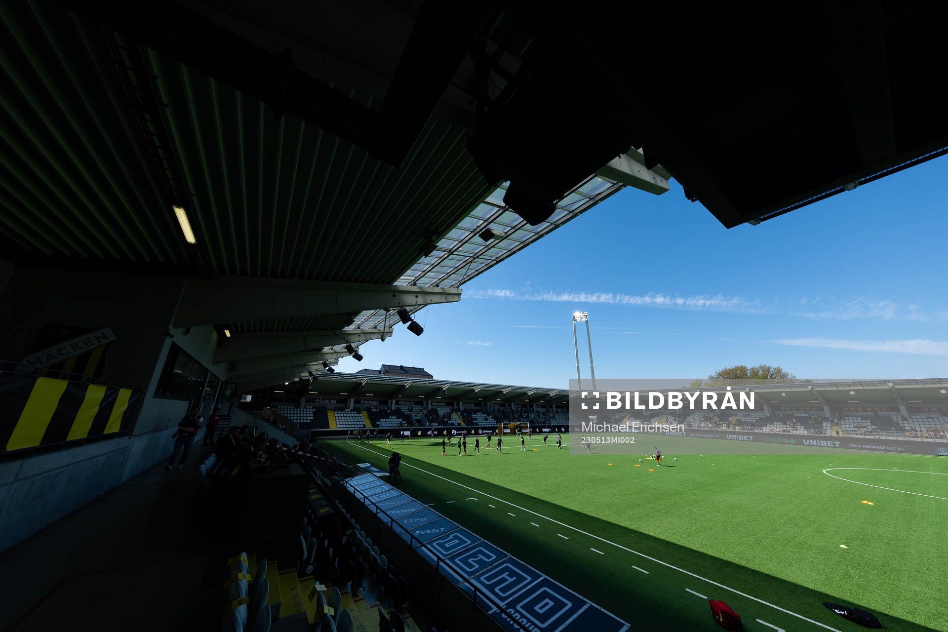 Bravida Arena innan fotbollsmatchen i Allsvenskan mellan