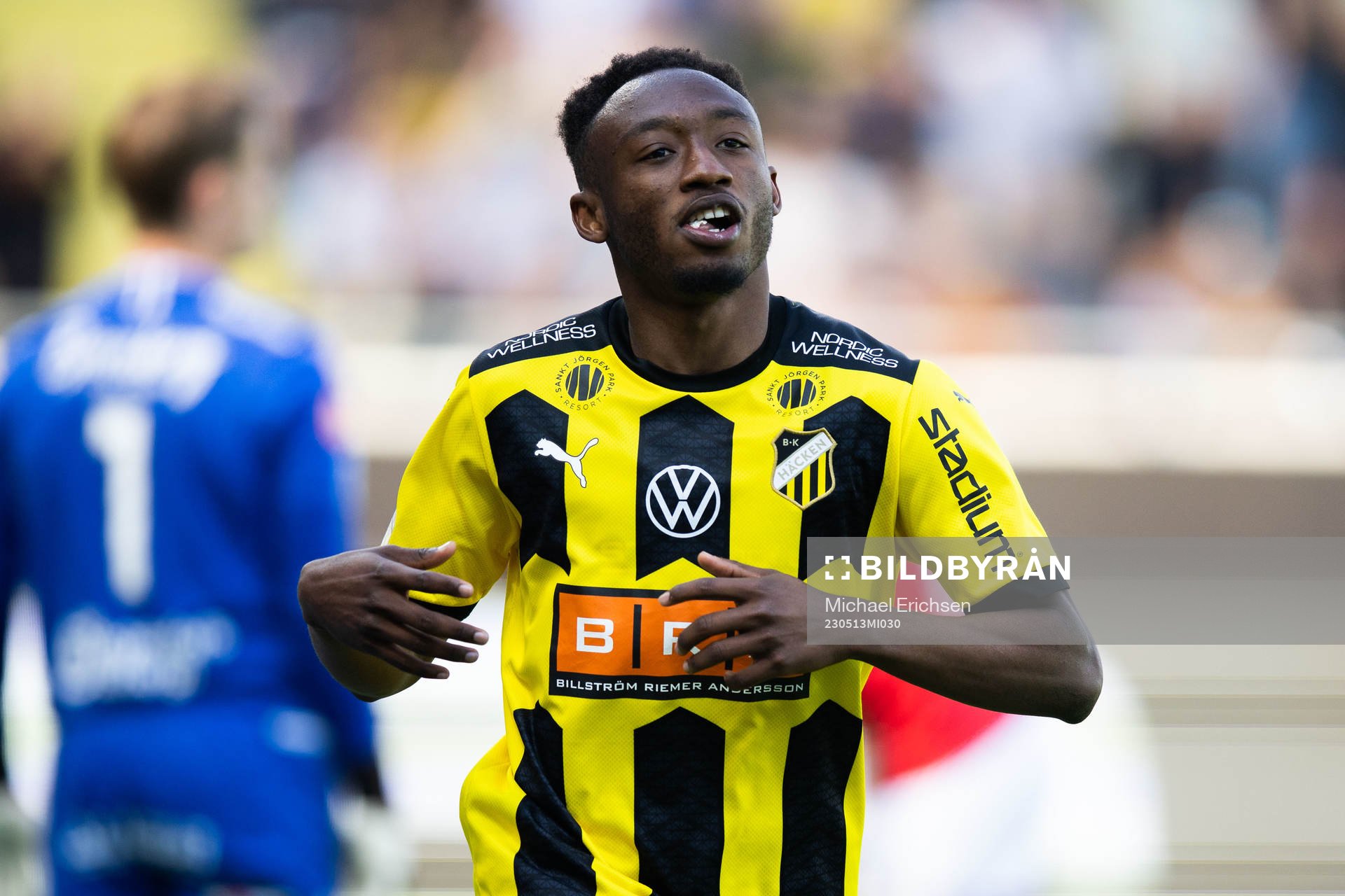 Häckens Benie Adama Traore jublar