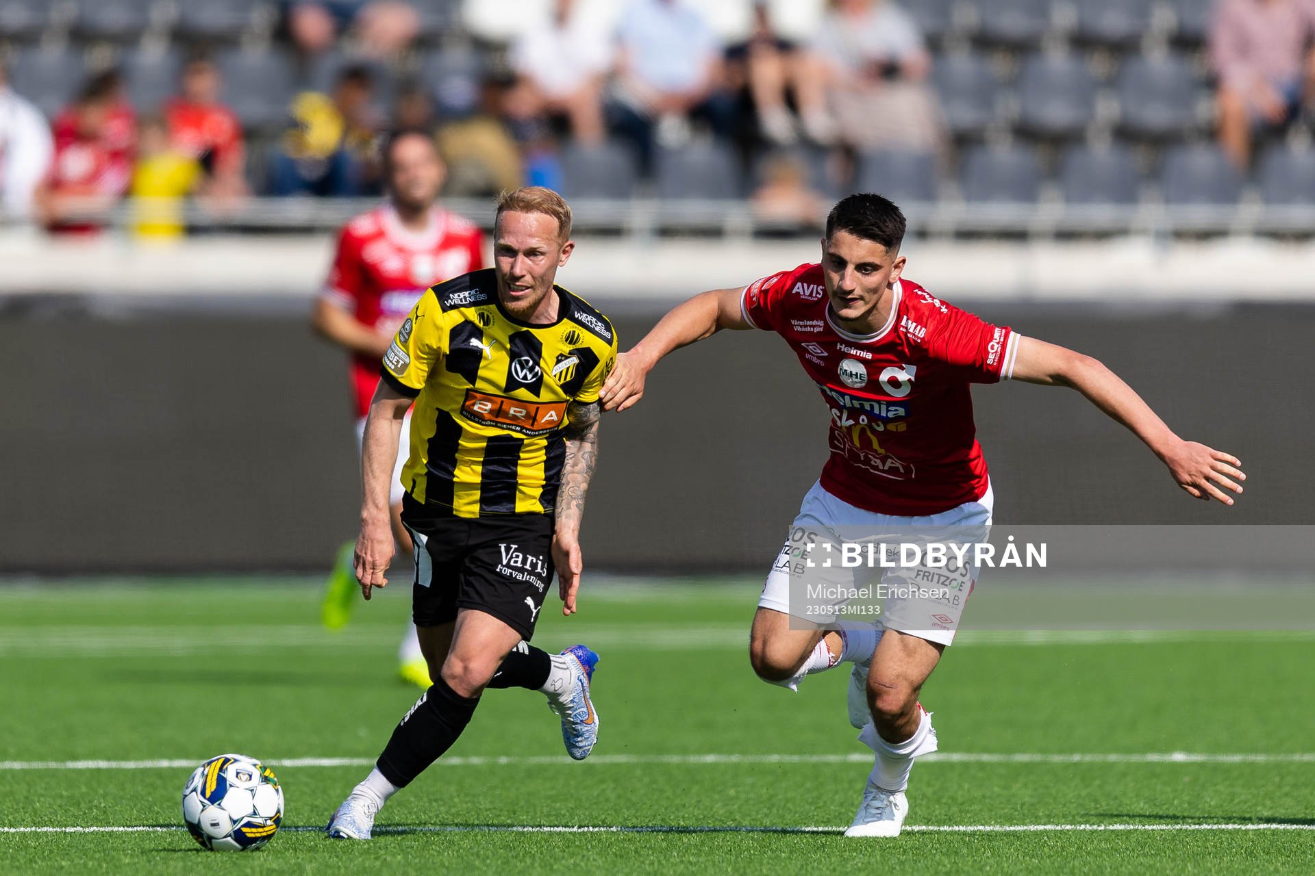 Häckens Mikkel Rygaard Jensen och Degerfors Seid Korac