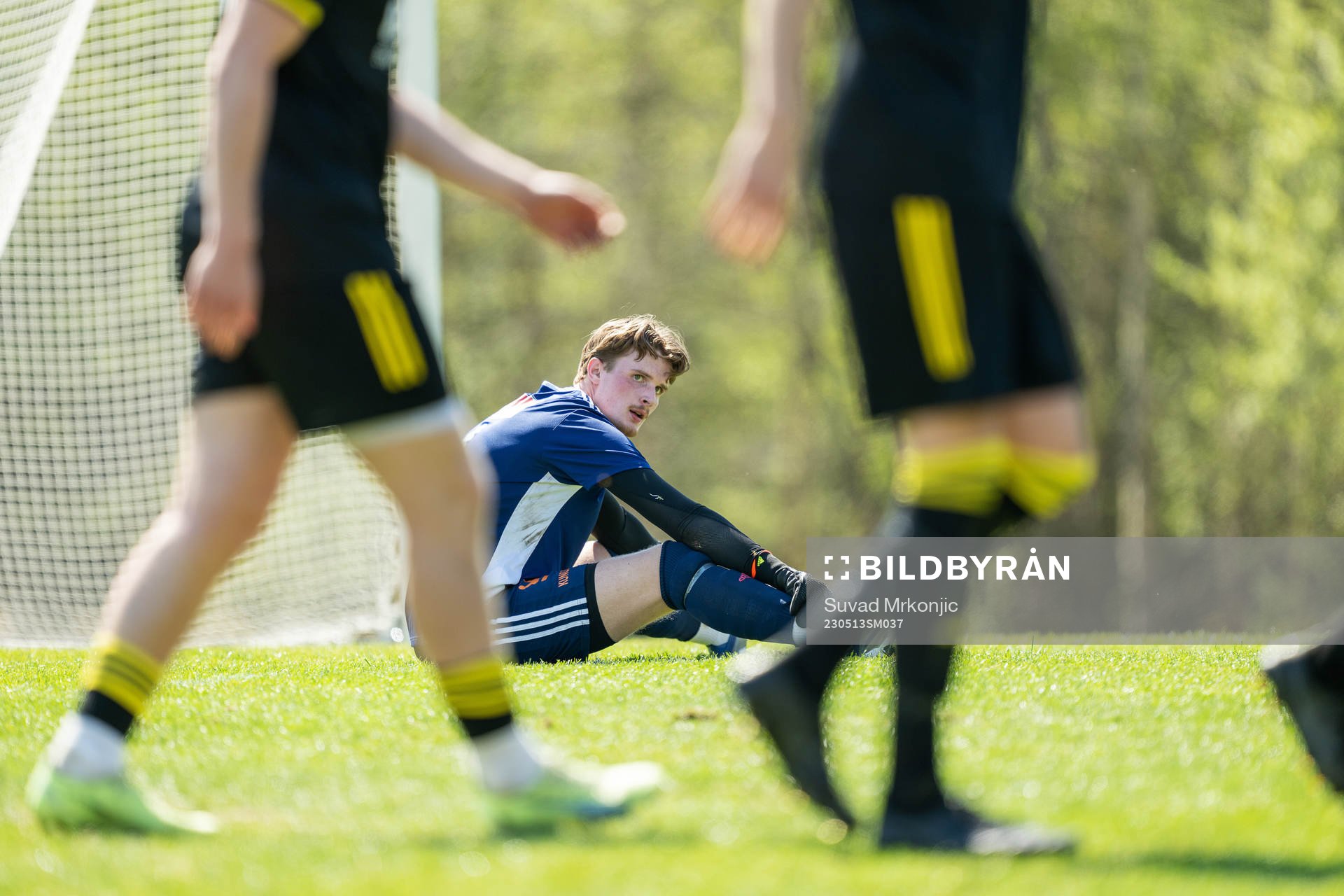 Växjö BKs målvakt Rickard Fransson deppar
