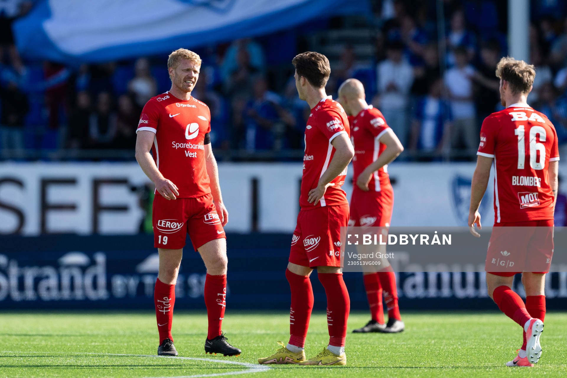 Sivert Heltne Nilsen of Brann looks dejected