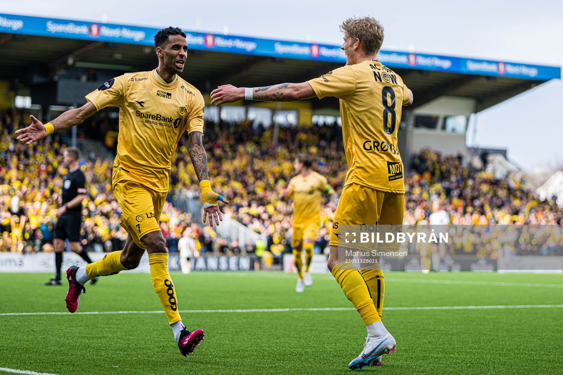 Amahl Pellegrino and Albert Grønbæk of Bodø/Glimt