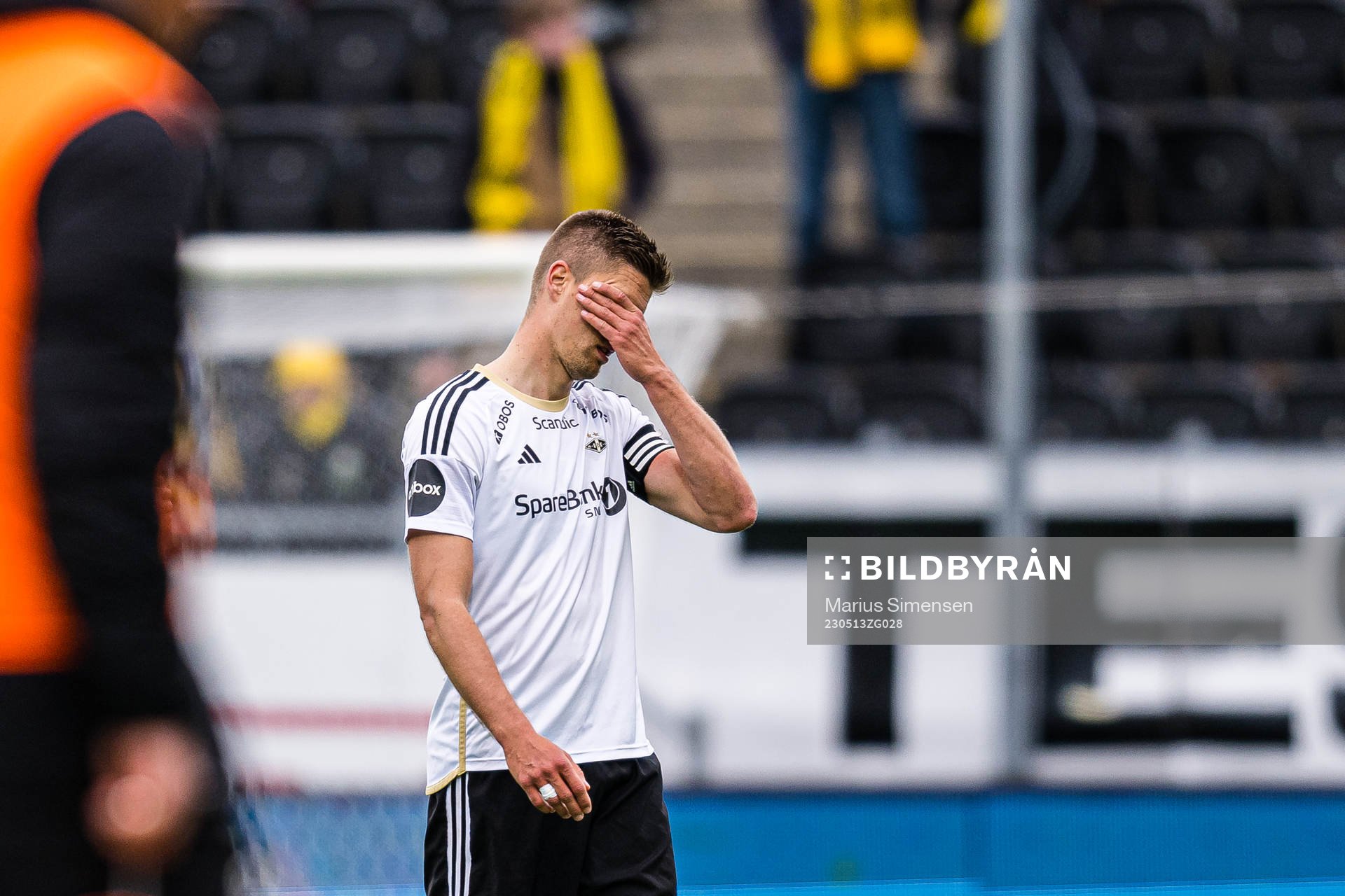 Markus Henriksen of Rosenborg looks dejected