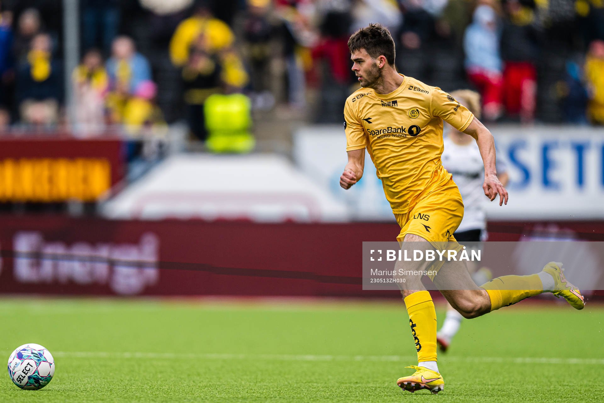 Lasse Nordås of Bodø/Glimt during the Eliteserien match between Bodø/Glimt and Rosenborg on May 13, 2023 in Bodø.