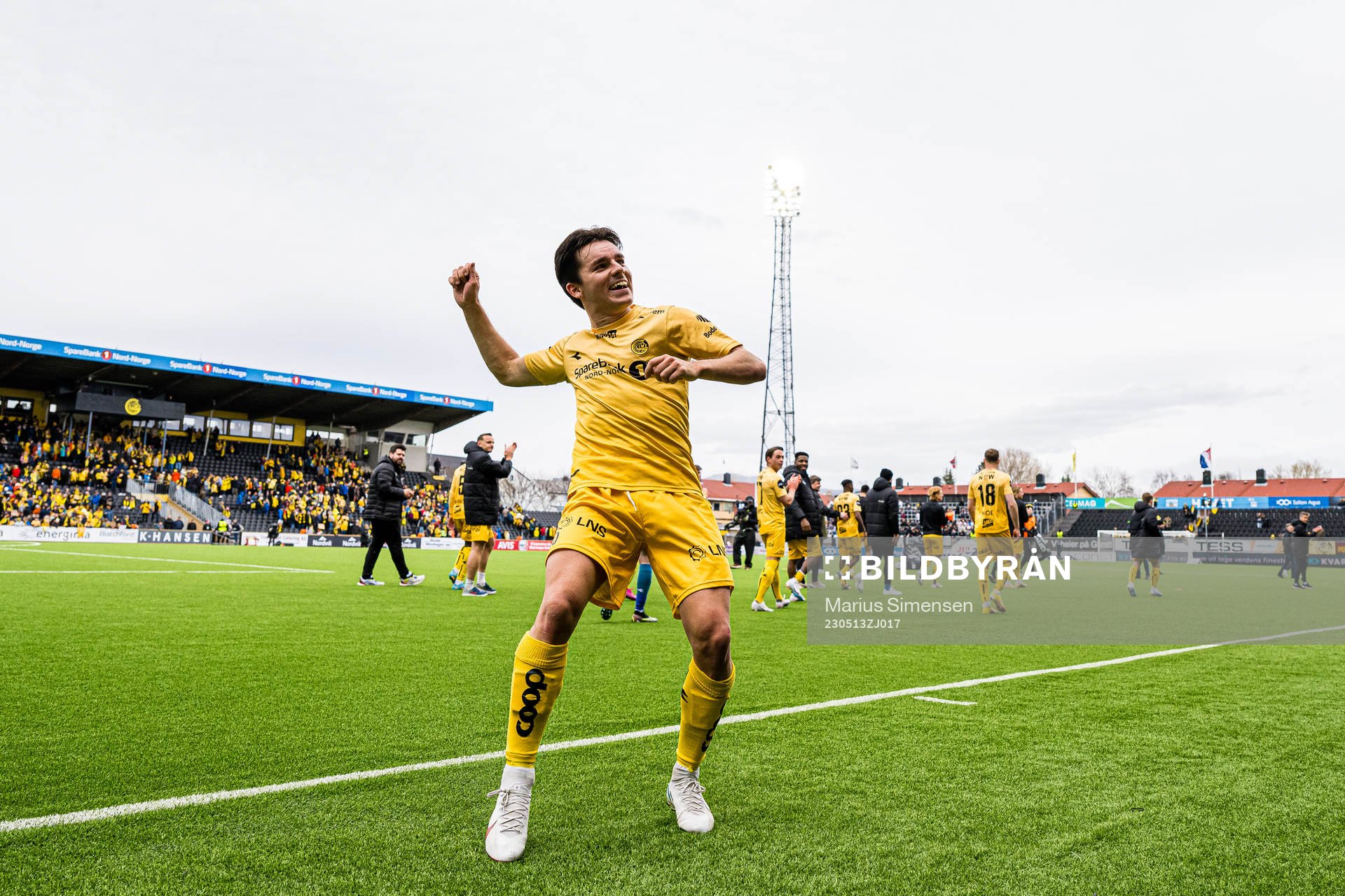 Hugo Vetlesen of Bodø/Glimt celebrates