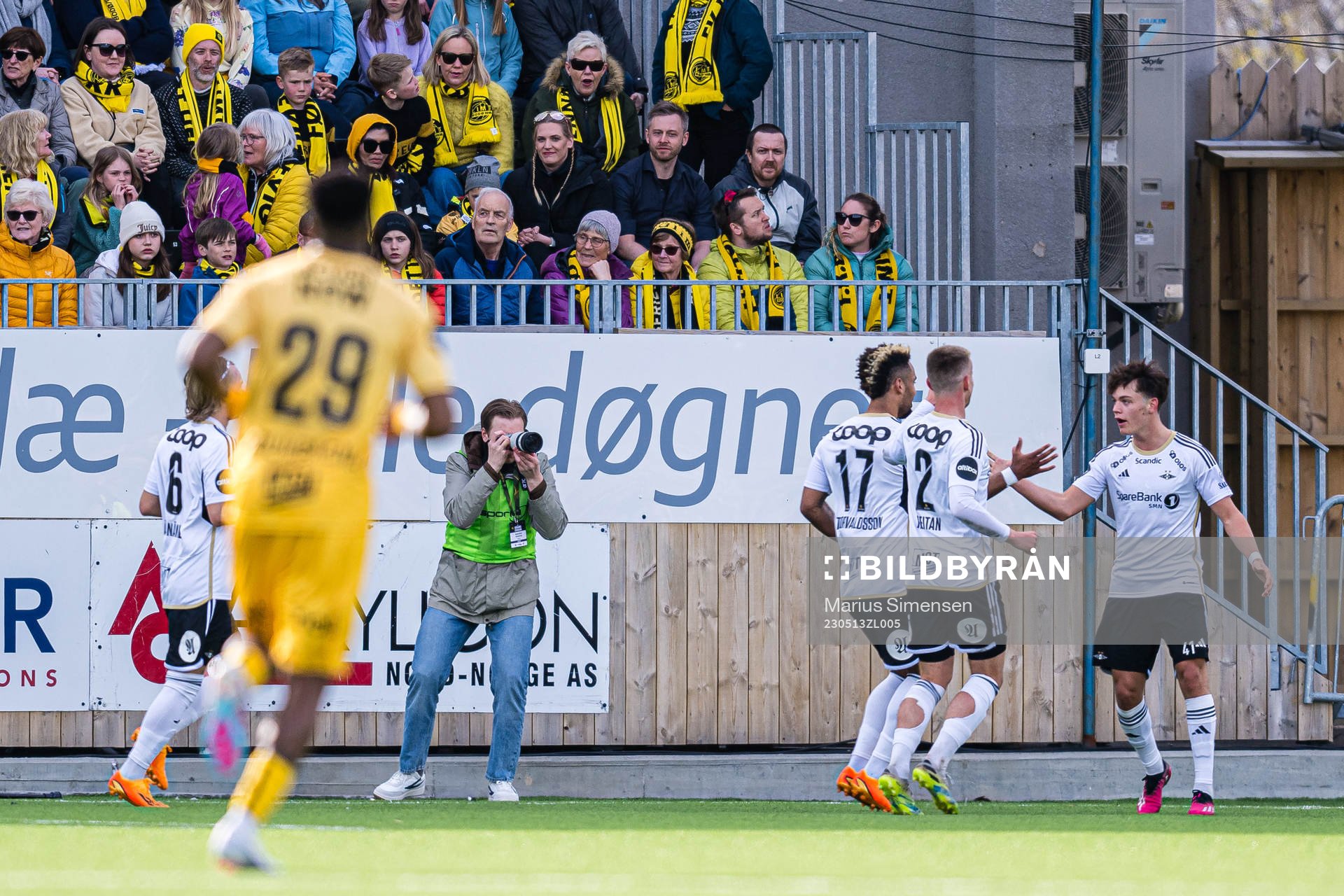 Sverre Halseth Nypan of Rosenborg celebrates