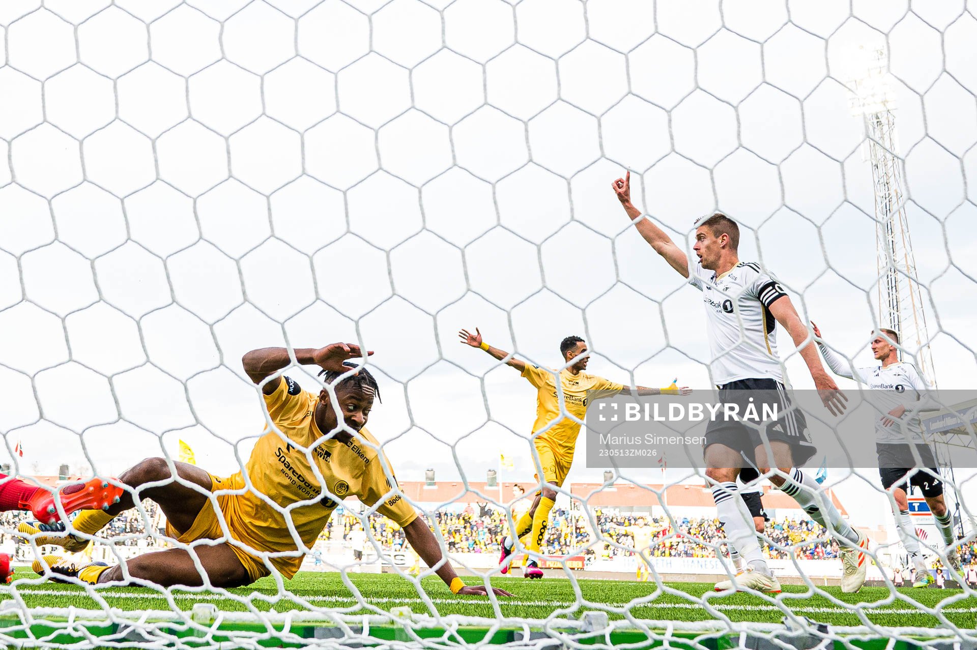 Joel Mugisha of Bodø/Glimt celebrates