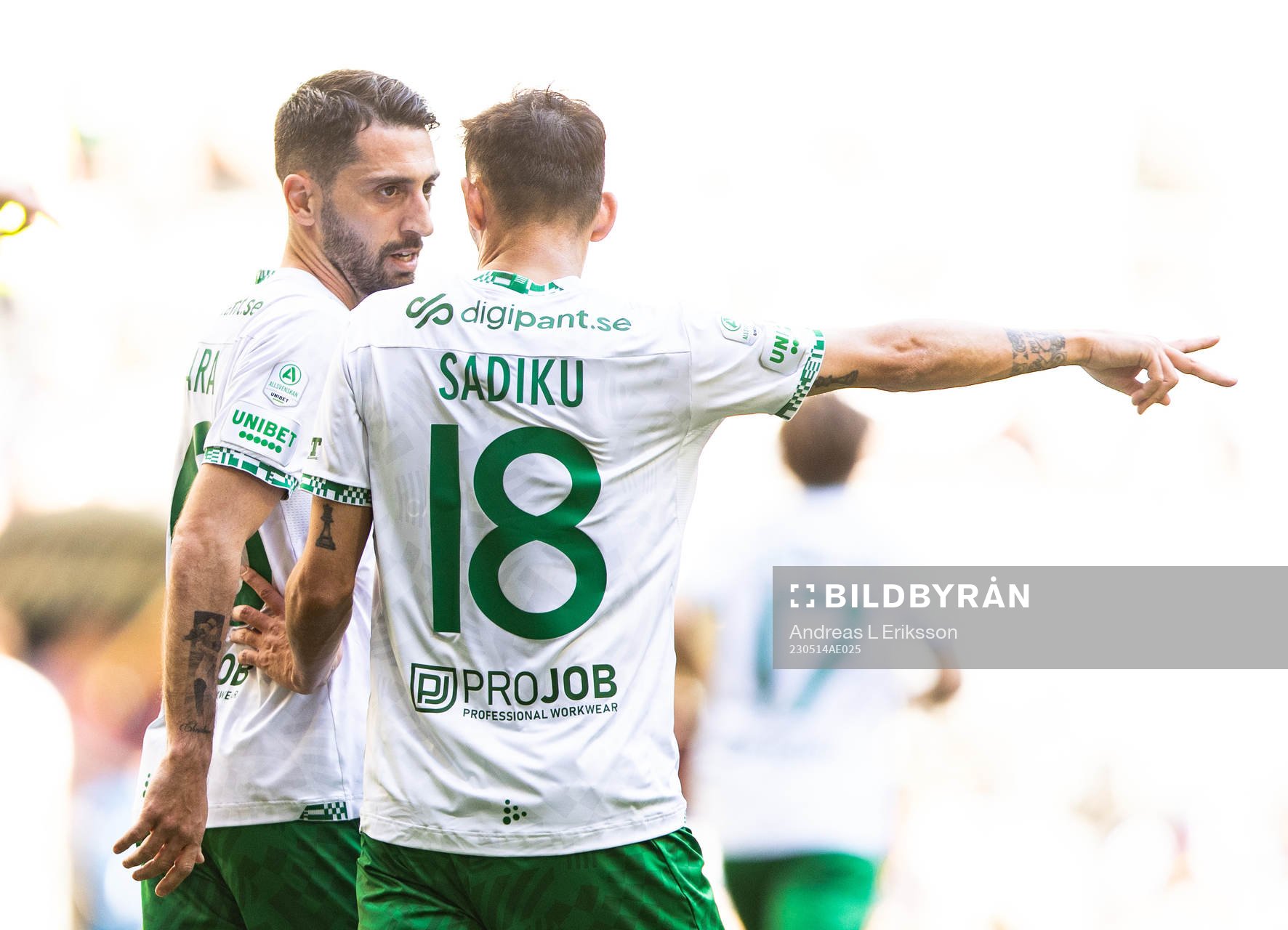 Hammarbys Nahir Besara och Loret Sadiku