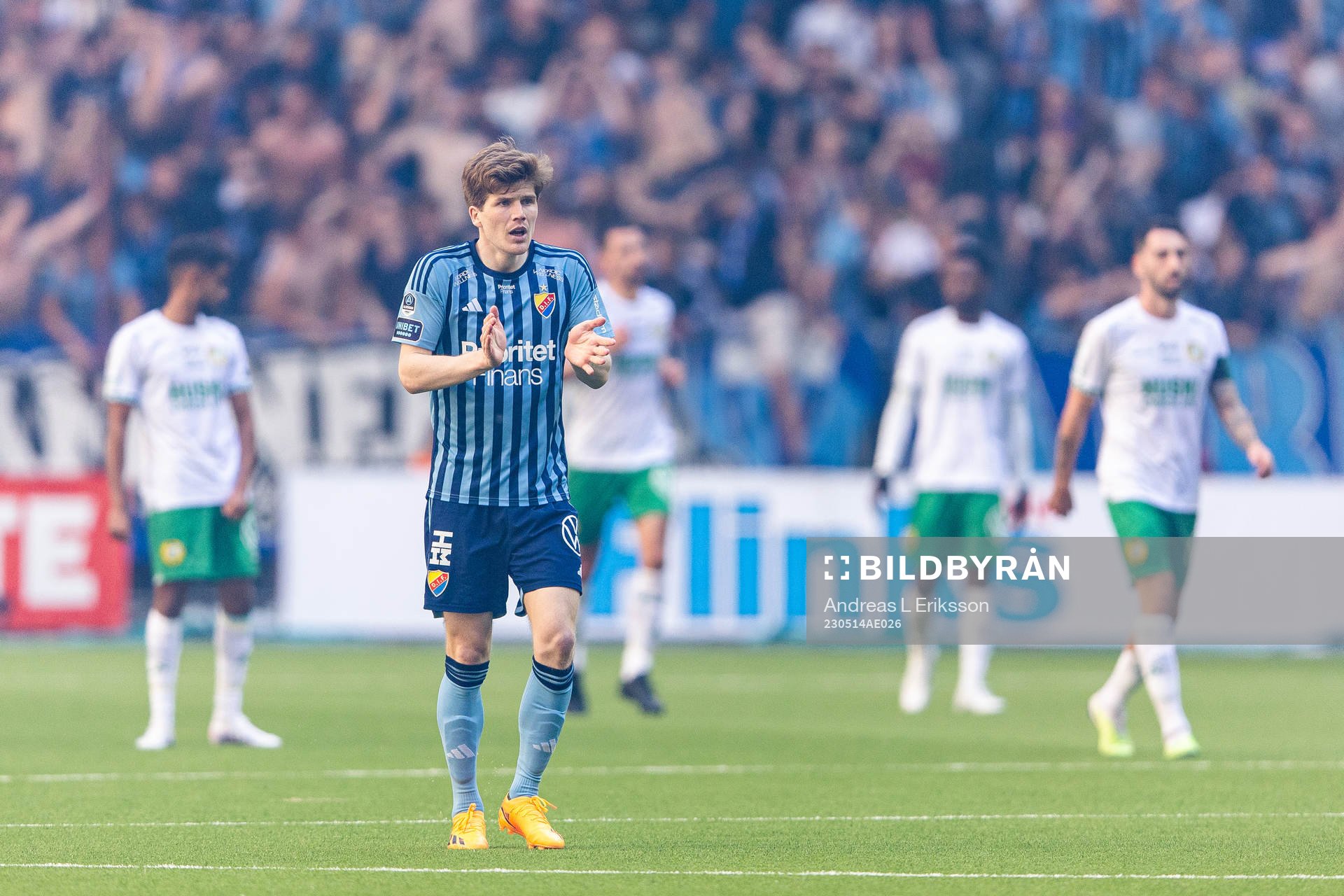 Djurgårdens Oliver Berg jublar